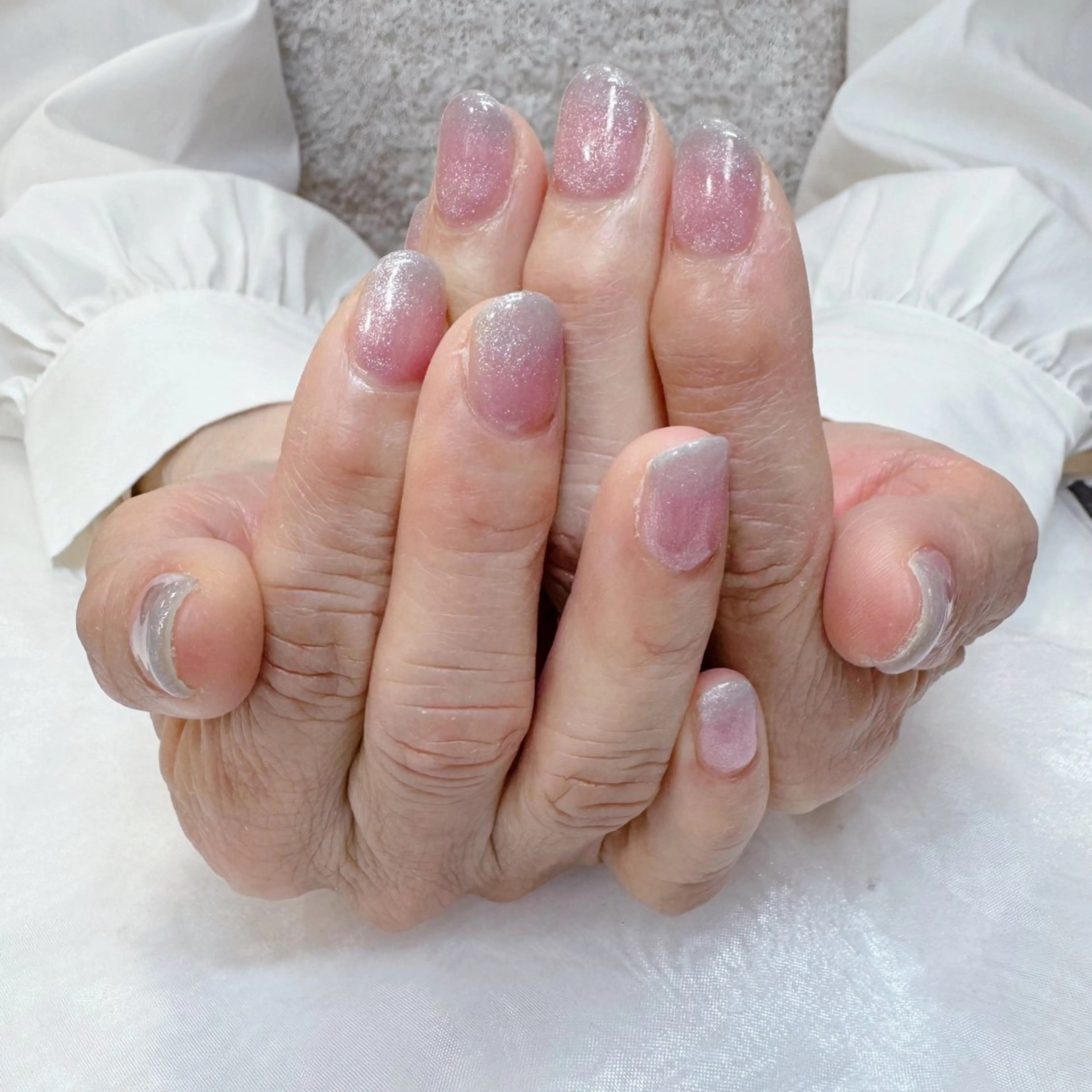 ネイル グラデーション キラキラネイル マグネットネイル 春ネイル maruyasu. yのネイルデザイン