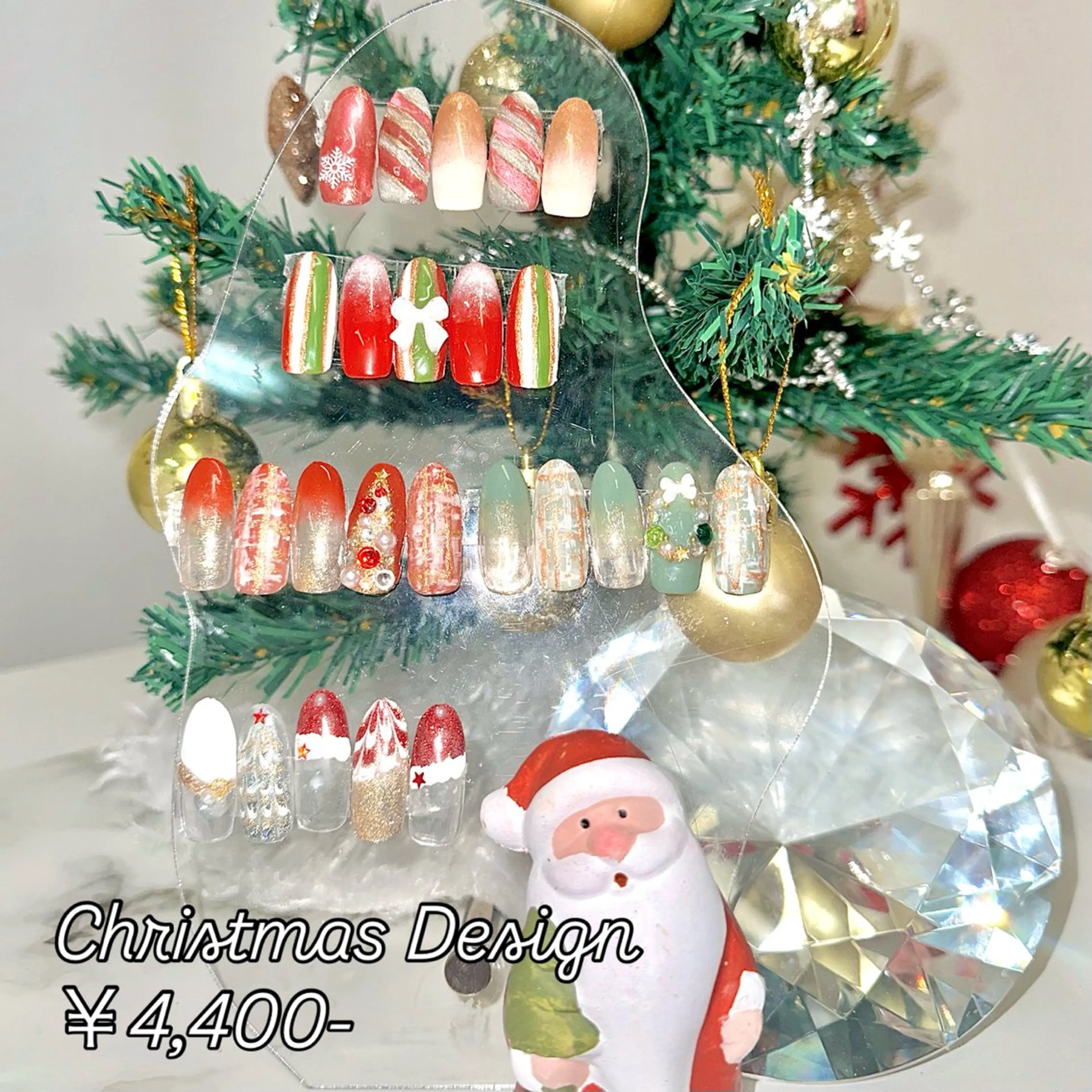 ネイル 冬ネイル クリスマス ハンドネイル はあとねいる Reinaのネイルデザイン