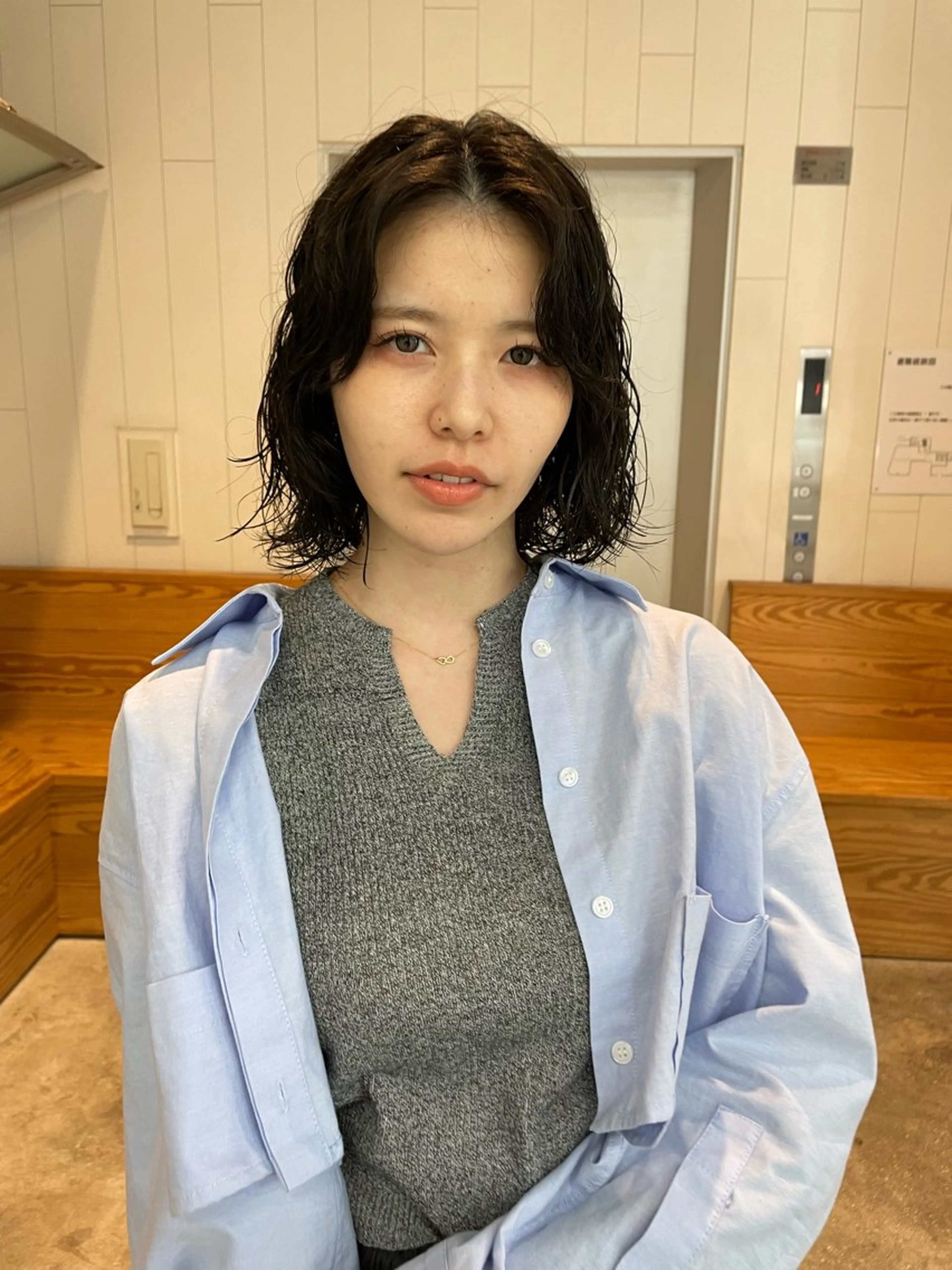 ショート パーマ ボブレイヤー ボブ レイヤーカット カット パーマ トリートメント Kouta/似合わせ /パーマ/カラーのヘアスタイル