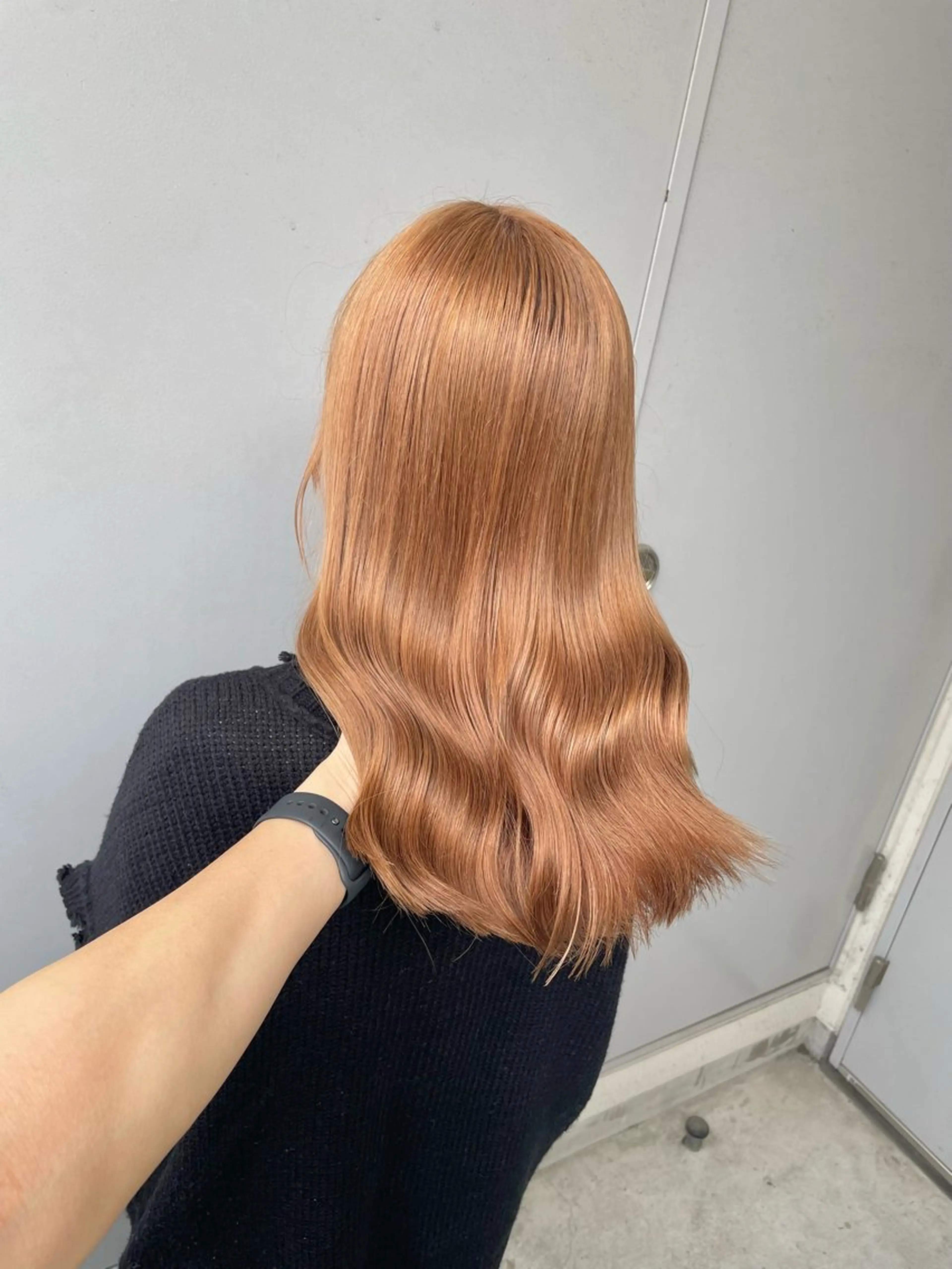 セミロング カラー ヘアカラー トリートメント ヘッドスパ ヘアセット ベージュカラー💖 やすひろのヘアスタイル