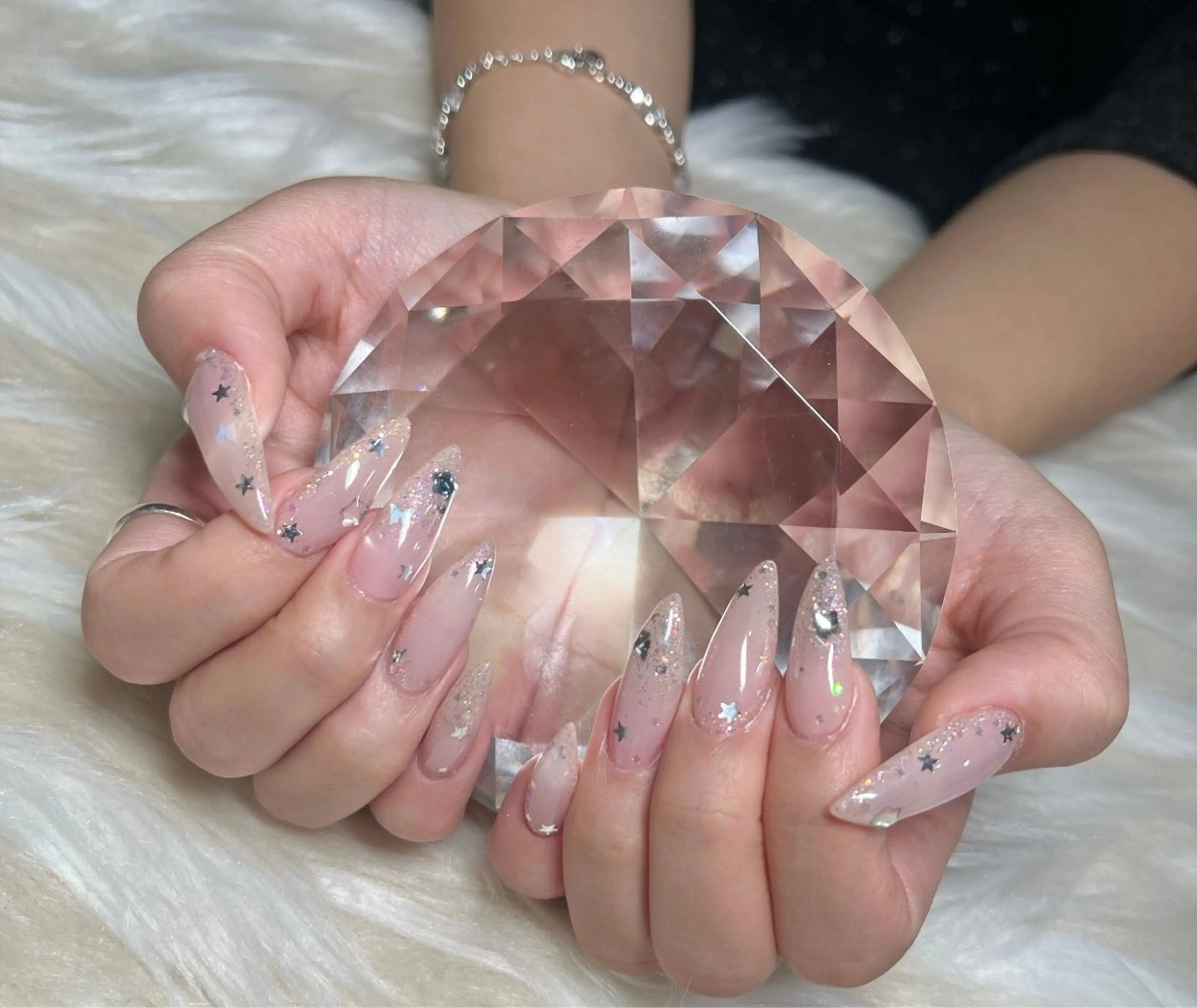 ネイル 長さ出し フレンチネイル ジェルネイル グラデーション 韓国ネイル ハンドネイル Nail&eye Belire 新宿のネイルデザイン