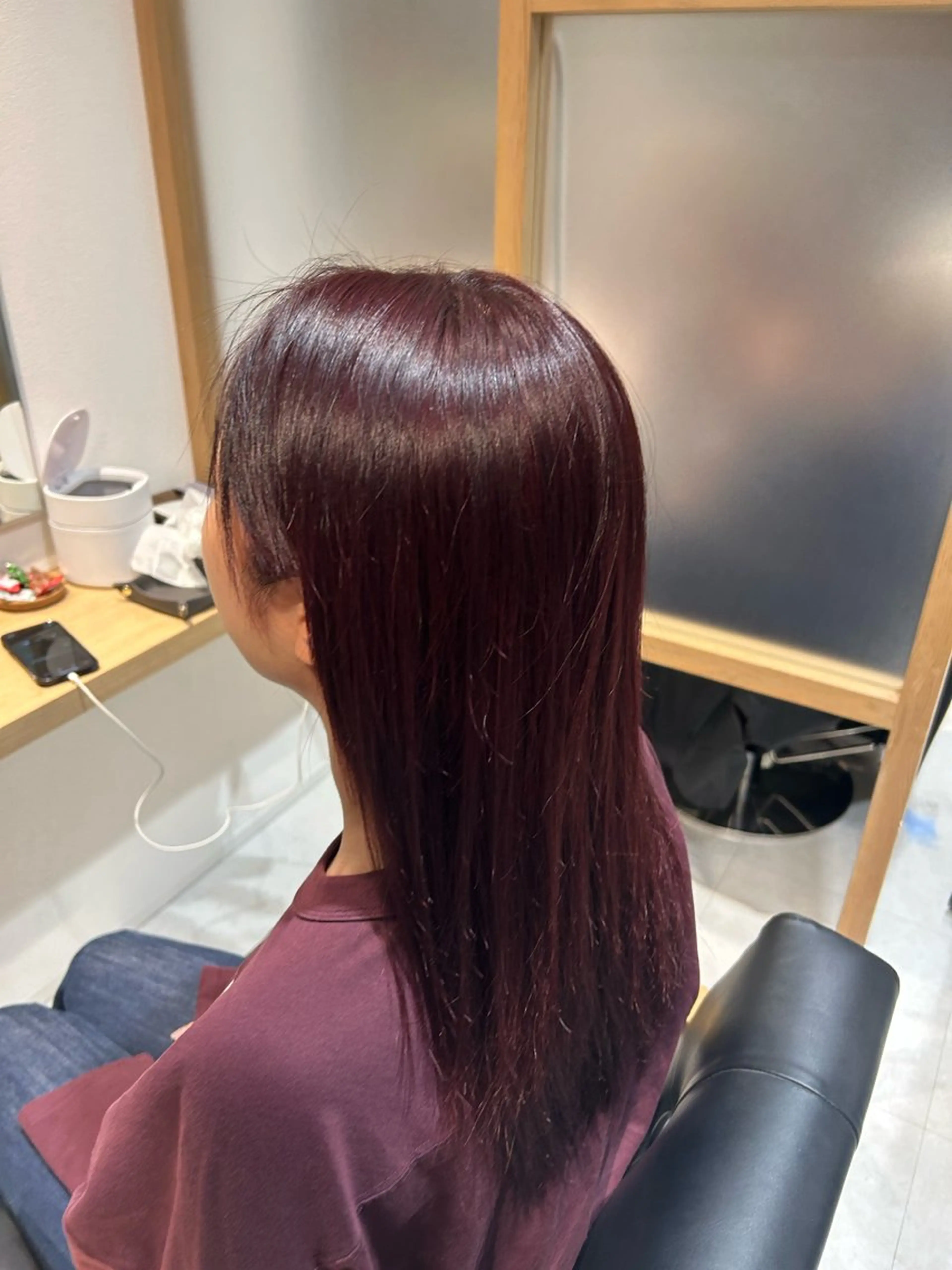 ロング カラー ブリーチ ブリーチなしカラー ヘアカラー Kiona勝どき所属・佐藤 嶺のヘアスタイル