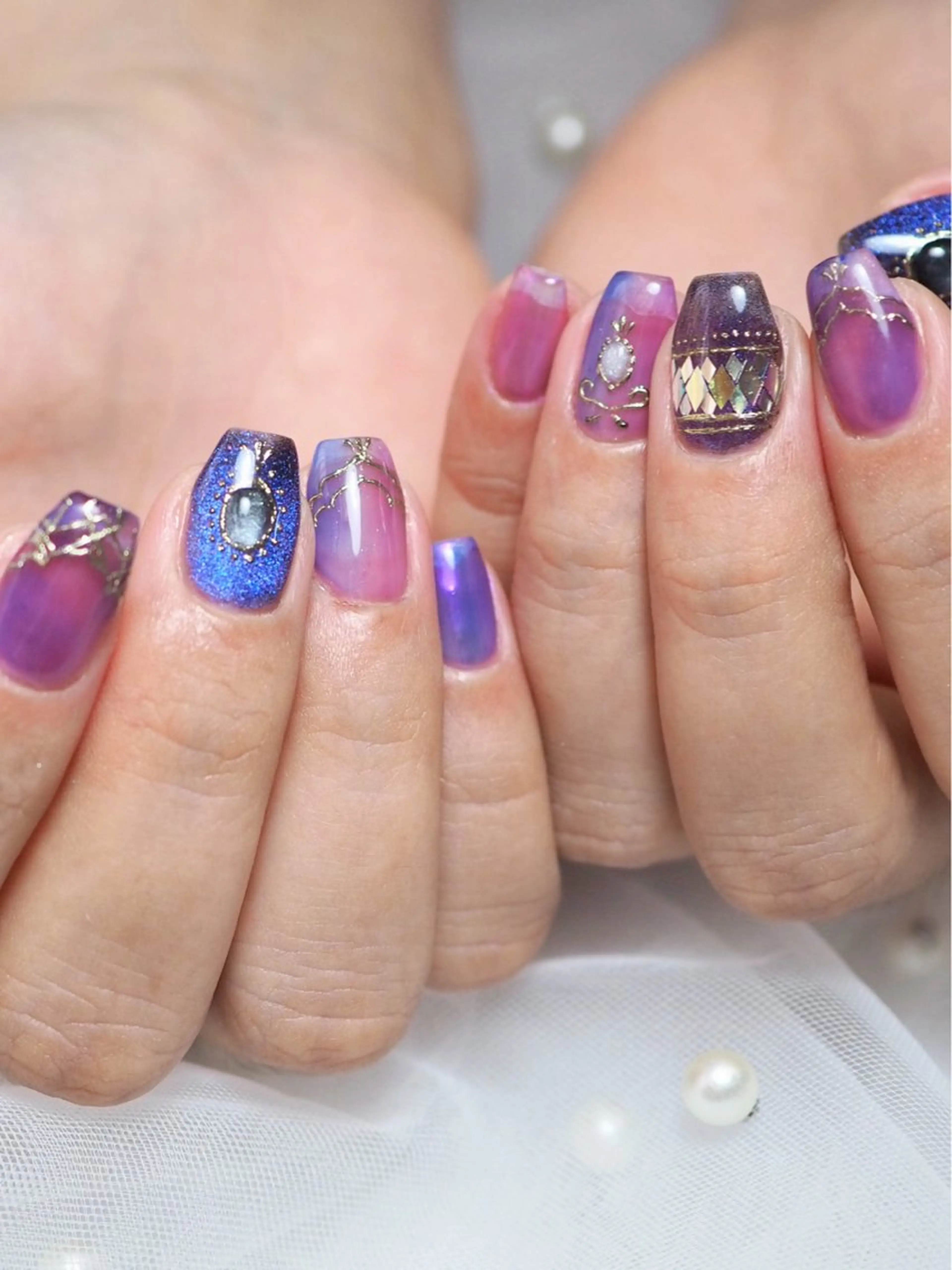 ネイル 7nail所属・なんば7nail YUZUHAのネイルデザイン
