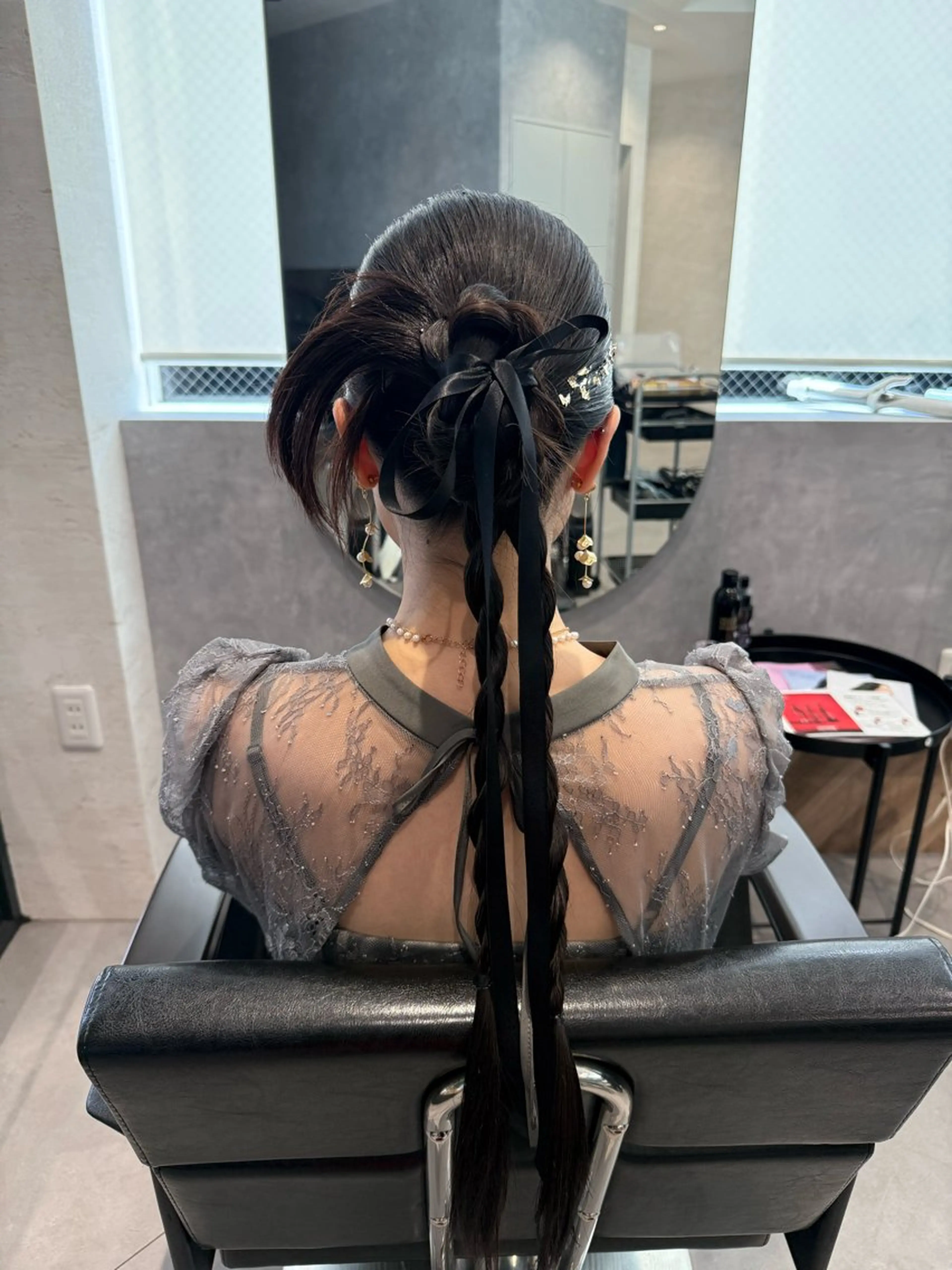 ロング ヘアセット 柴田樹/大人可愛い 艶髪カラー/髪質改善のヘアスタイル