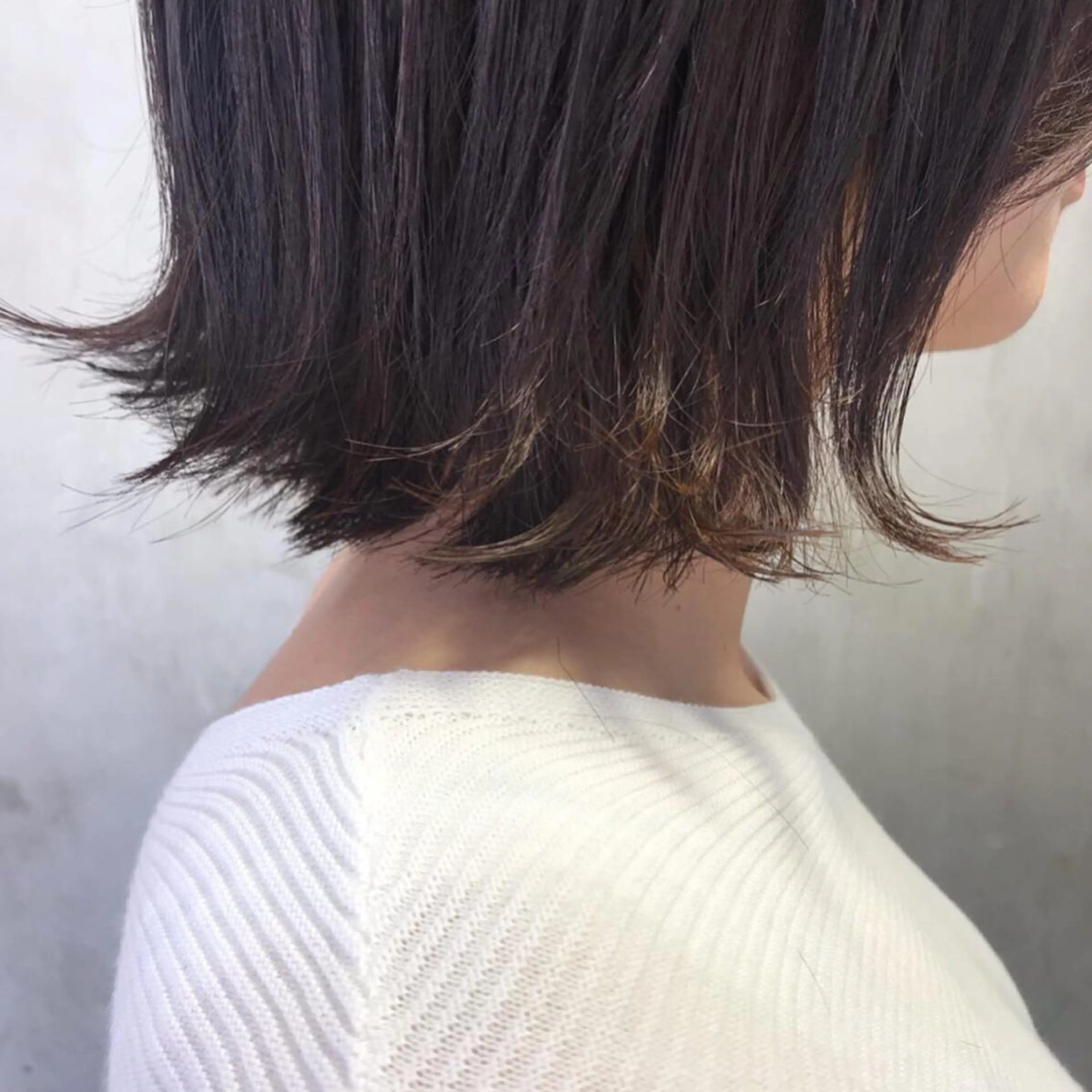 ショート カラー ヘアアレンジ 切りっぱなしボブ ボブ stylist/蛯谷 珠里のヘアスタイル