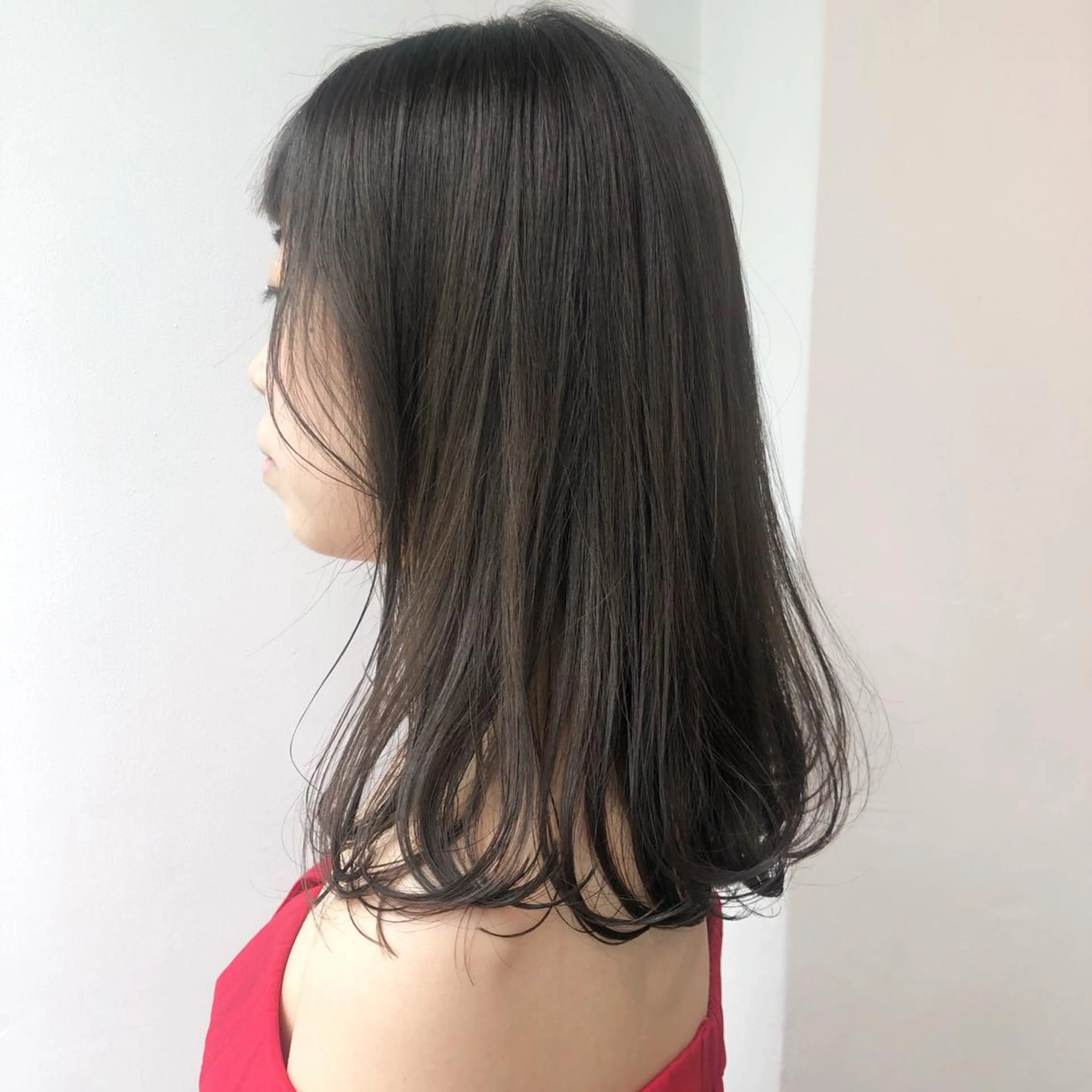 ミディアム カラー ブリーチ 透明感カラー ヘアカラー トリートメント ❤️sai❤️ official❤️のヘアスタイル