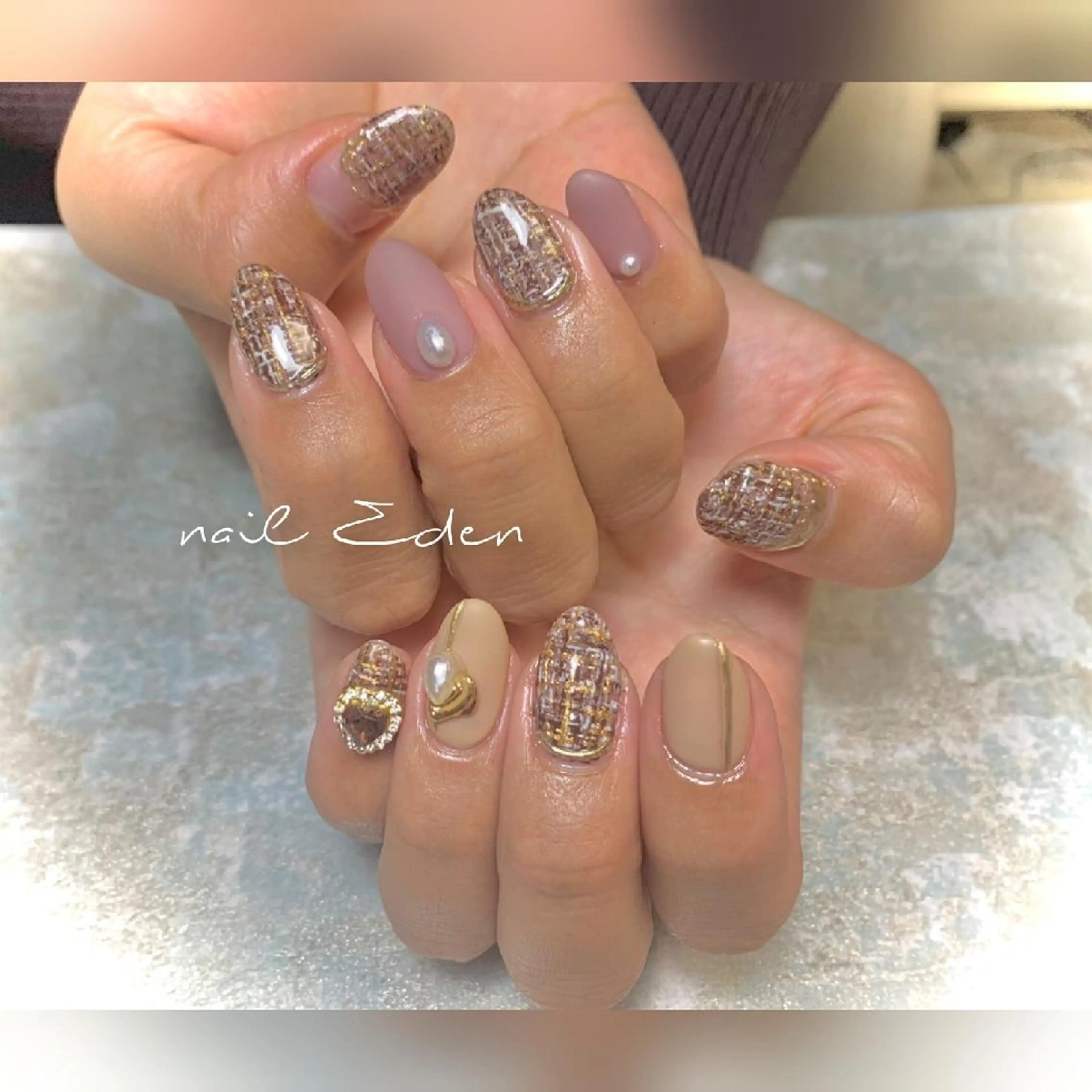 ネイル 持ち込み ハンドネイル ハンドケア Eden　private nail saron所属・Eden ♾️のネイルデザイン