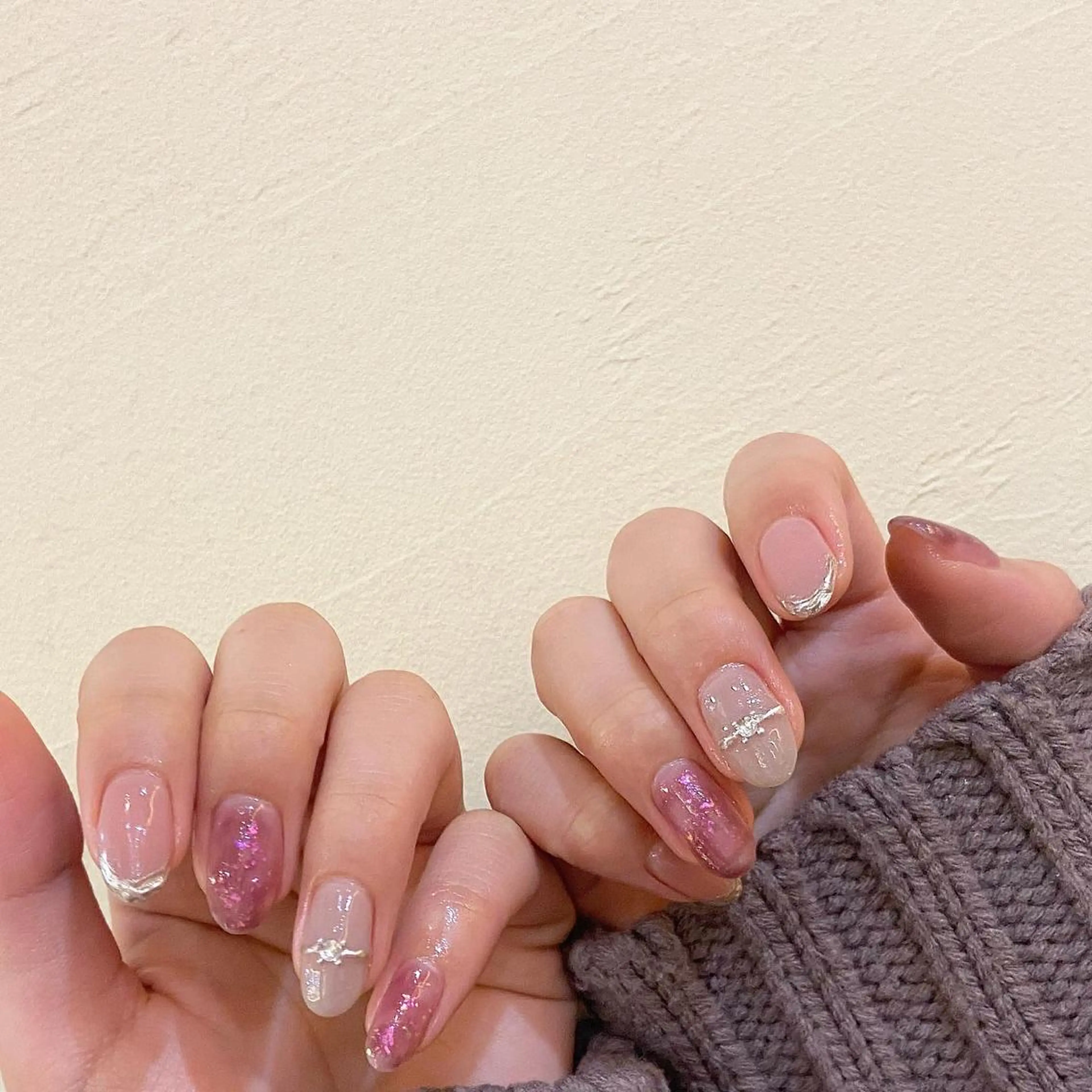 ネイル 𝕄𝕚𝕪𝕦🤍 自由が丘⌇パラジェルのネイルデザイン