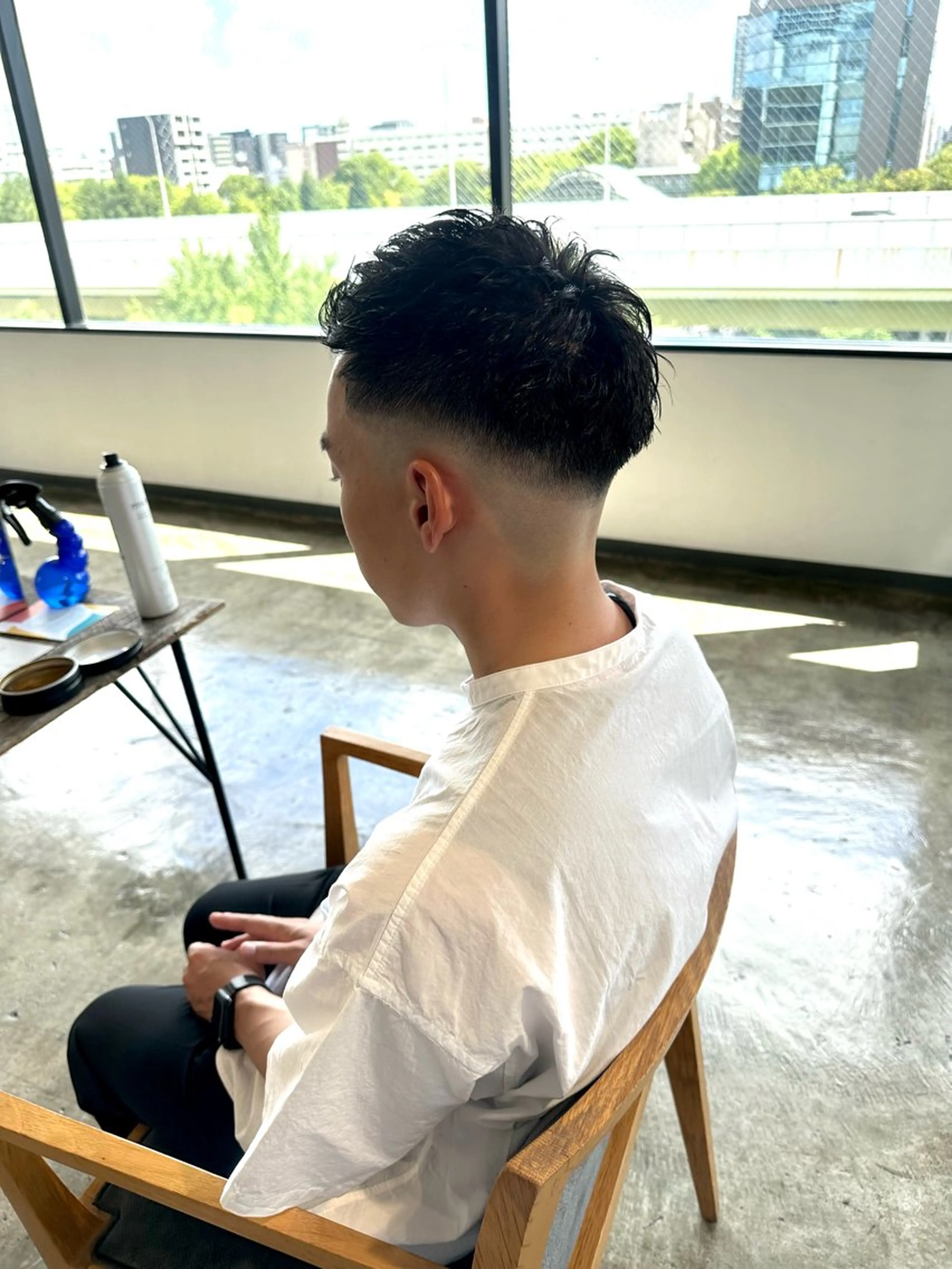 メンズ フェードカット マッシュ メンズパーマ スキンフェード メンズツイストパーマ カット 骨格補正施術/メンズ 専門美容師/YUYAのヘアスタイル