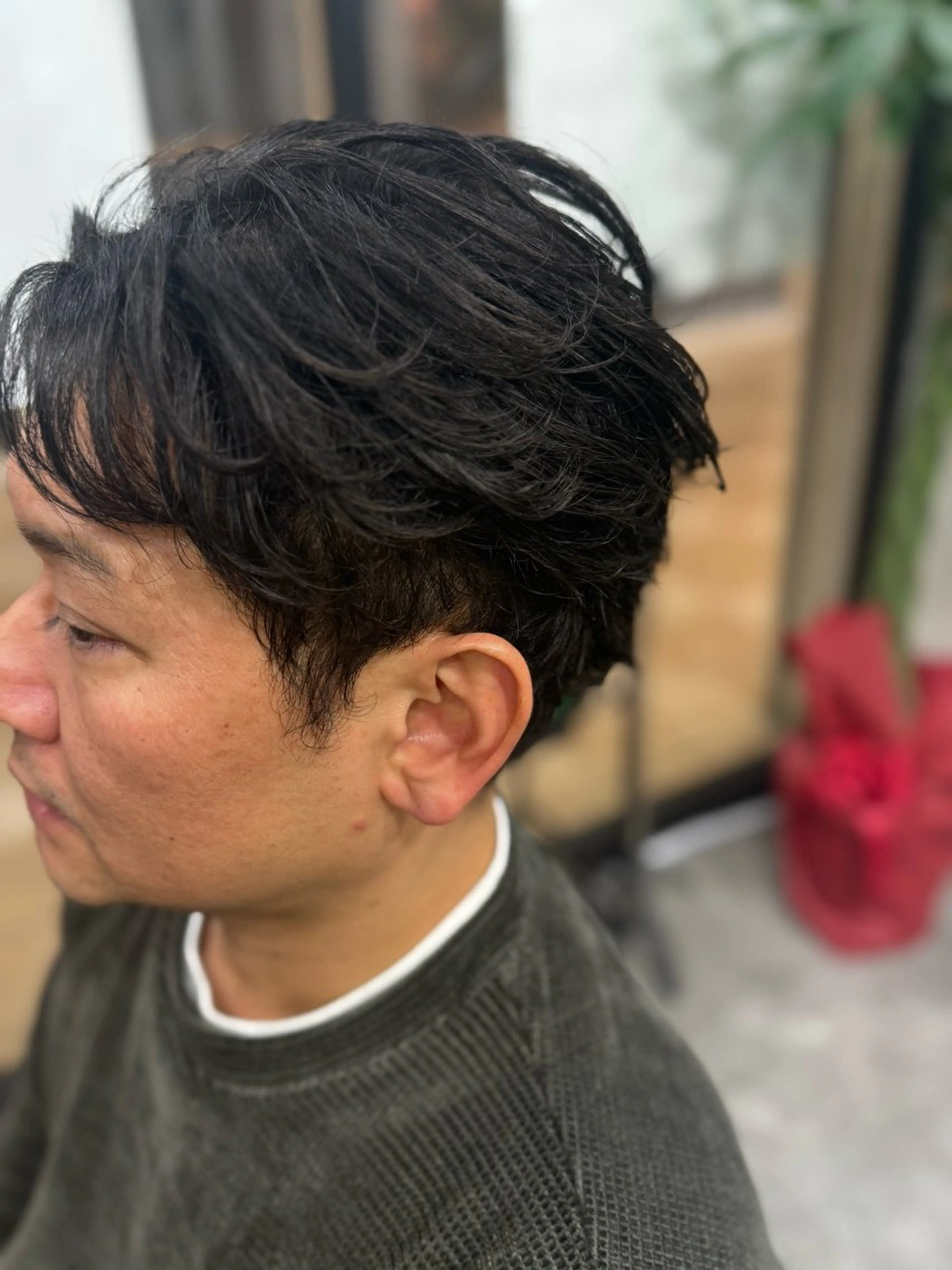 メンズ 縮毛矯正 ⭐️曲がる縮毛矯正 パーマモデル募集中のヘアスタイル