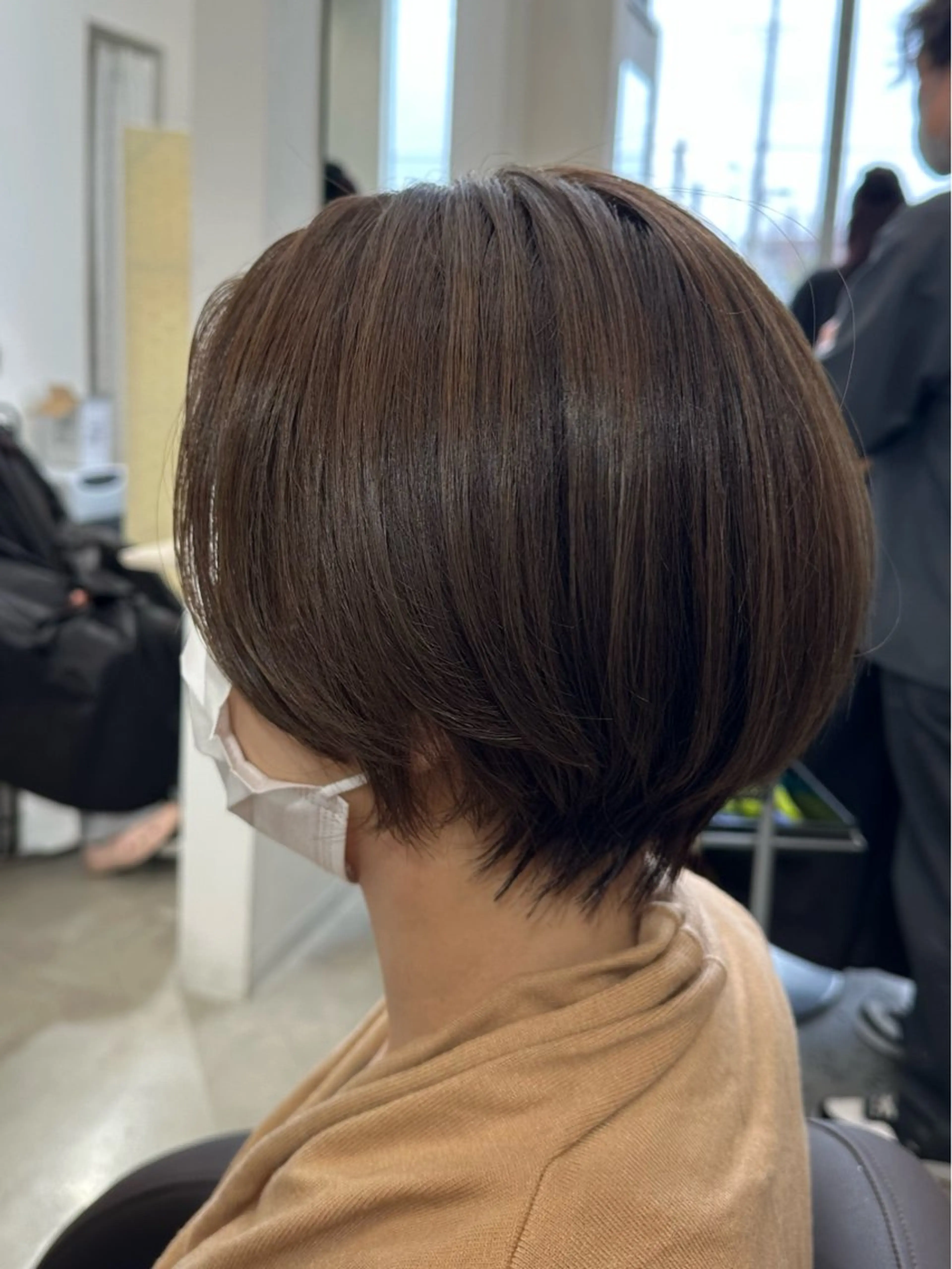 ショート くびれヘア ショートヘア カット ヘアカラー トリートメント 茂木 理紗のヘアスタイル