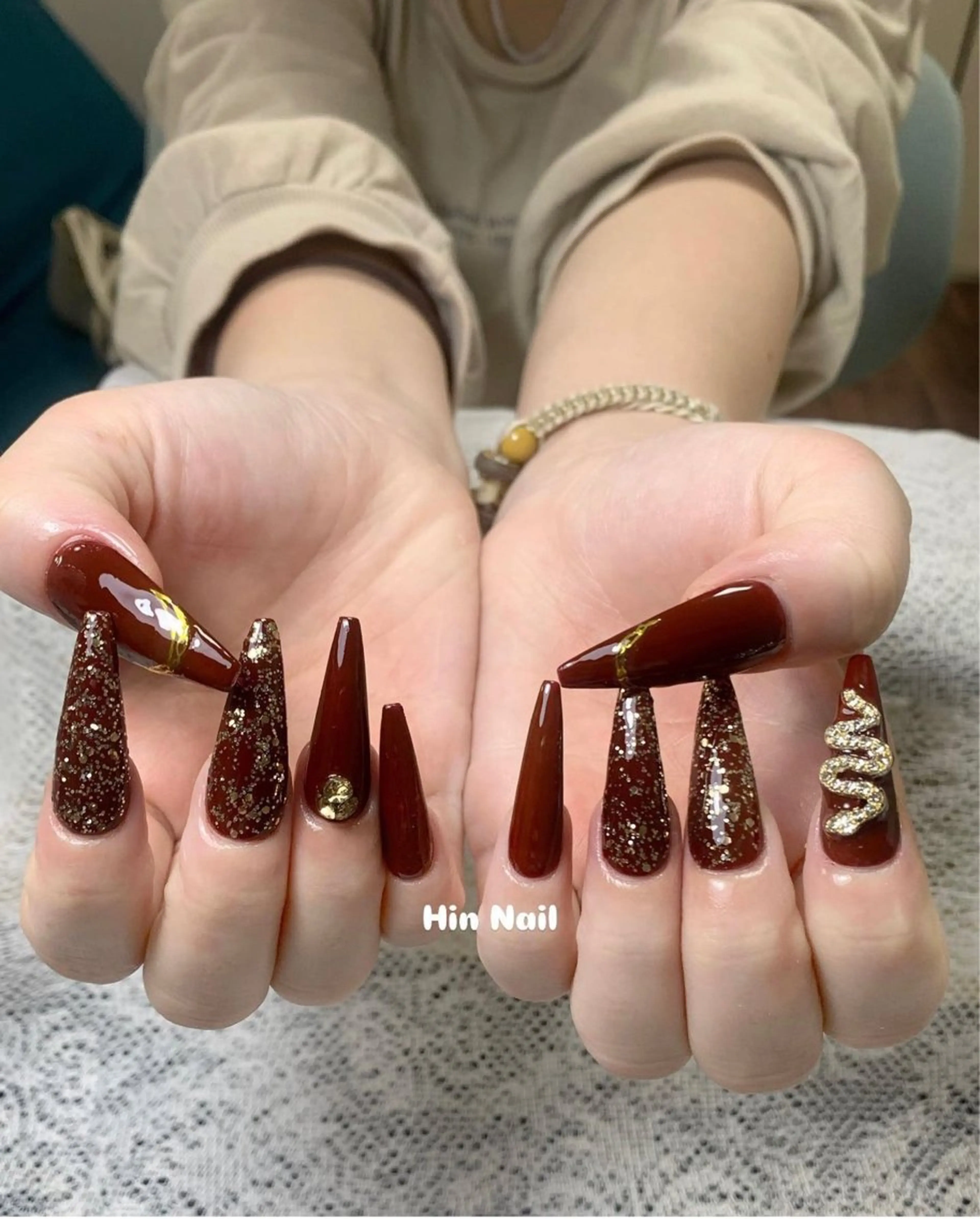 ネイル ラメ(グリッター) HIN NAILのネイルデザイン