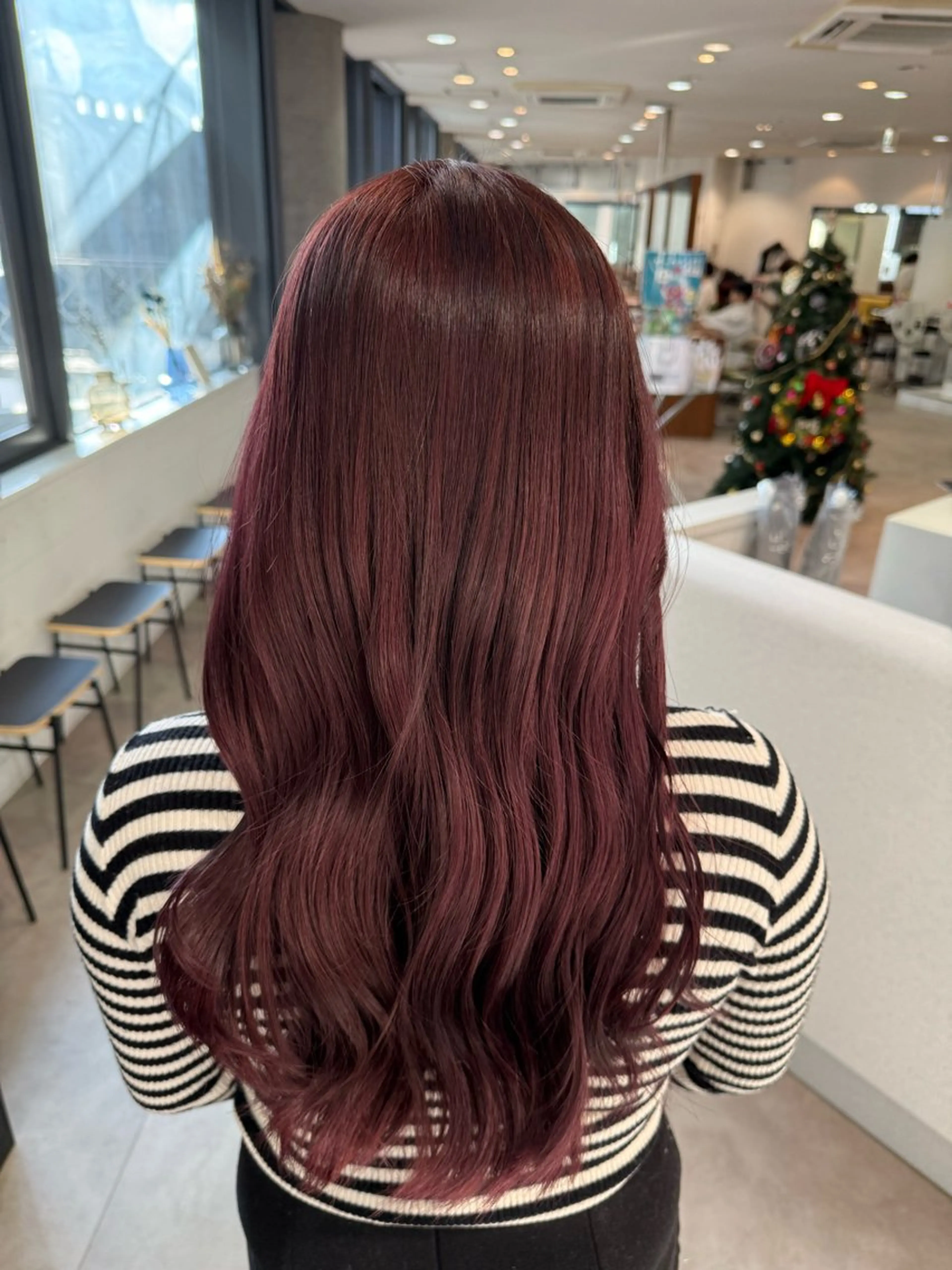 ロング カラー ブリーチ ダブルカラー ラベンダーカラー ラベンダーピンク ブリーチなしカラー カット ヘアカラー トリートメント 天瀬吏那メンズパーマ /透明感カラーのヘアスタイル