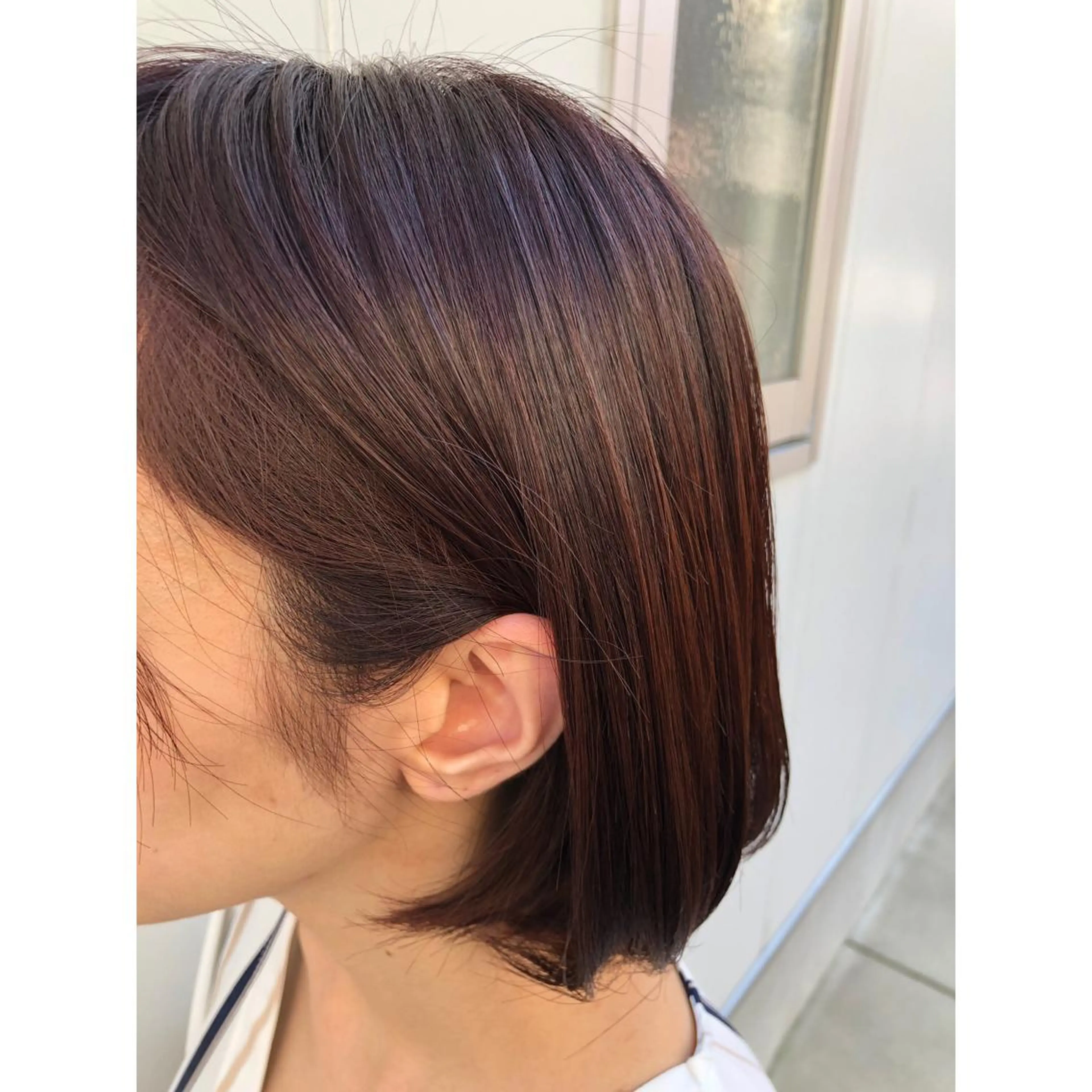 ショート カラー ピンクカラー パーソナルカラー診断 できます　木曽　主博のヘアスタイル