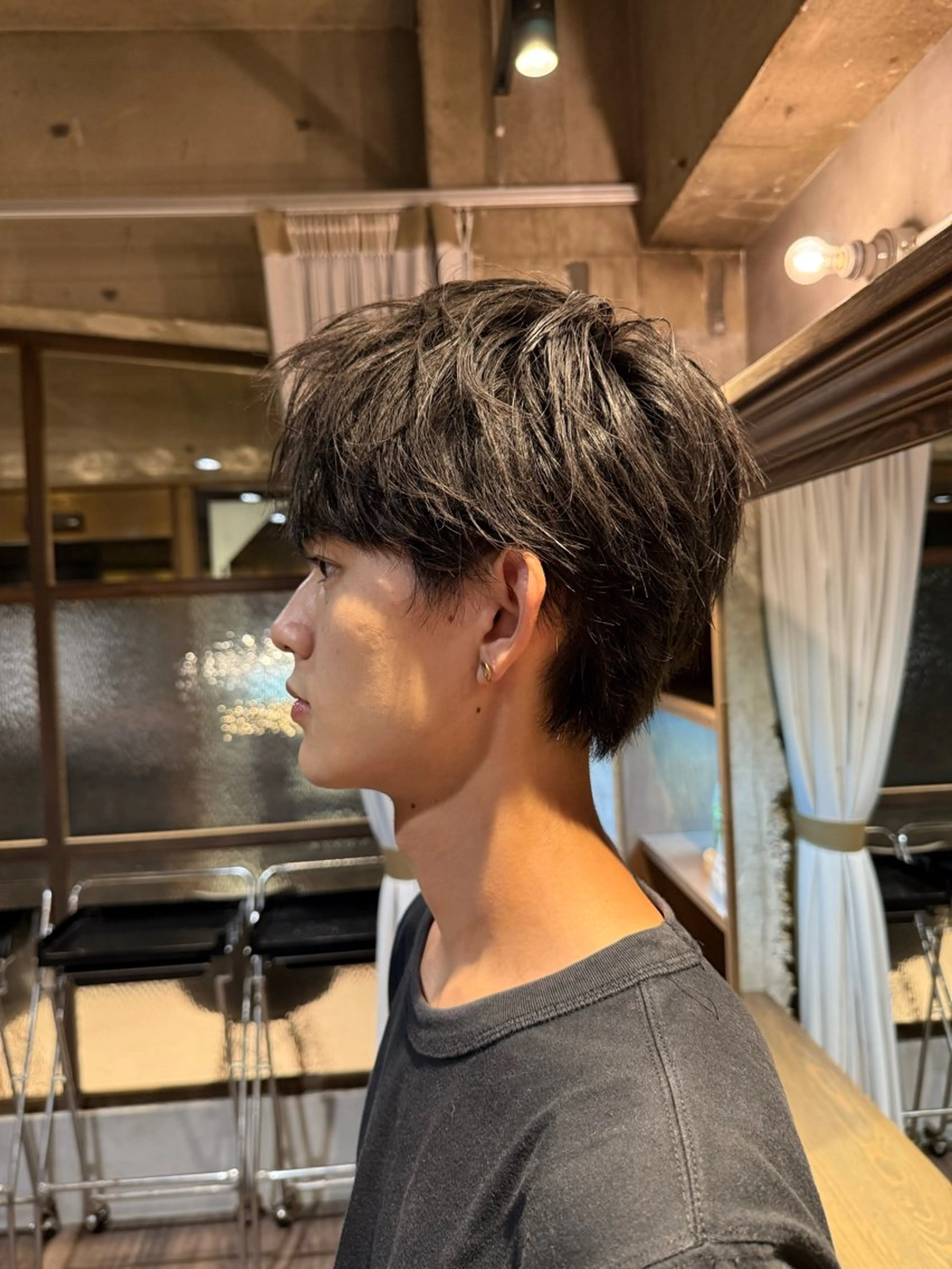 ショート パーマ メンズ メンズパーマ カット パーマ メンズ/佐藤 恒輝のヘアスタイル