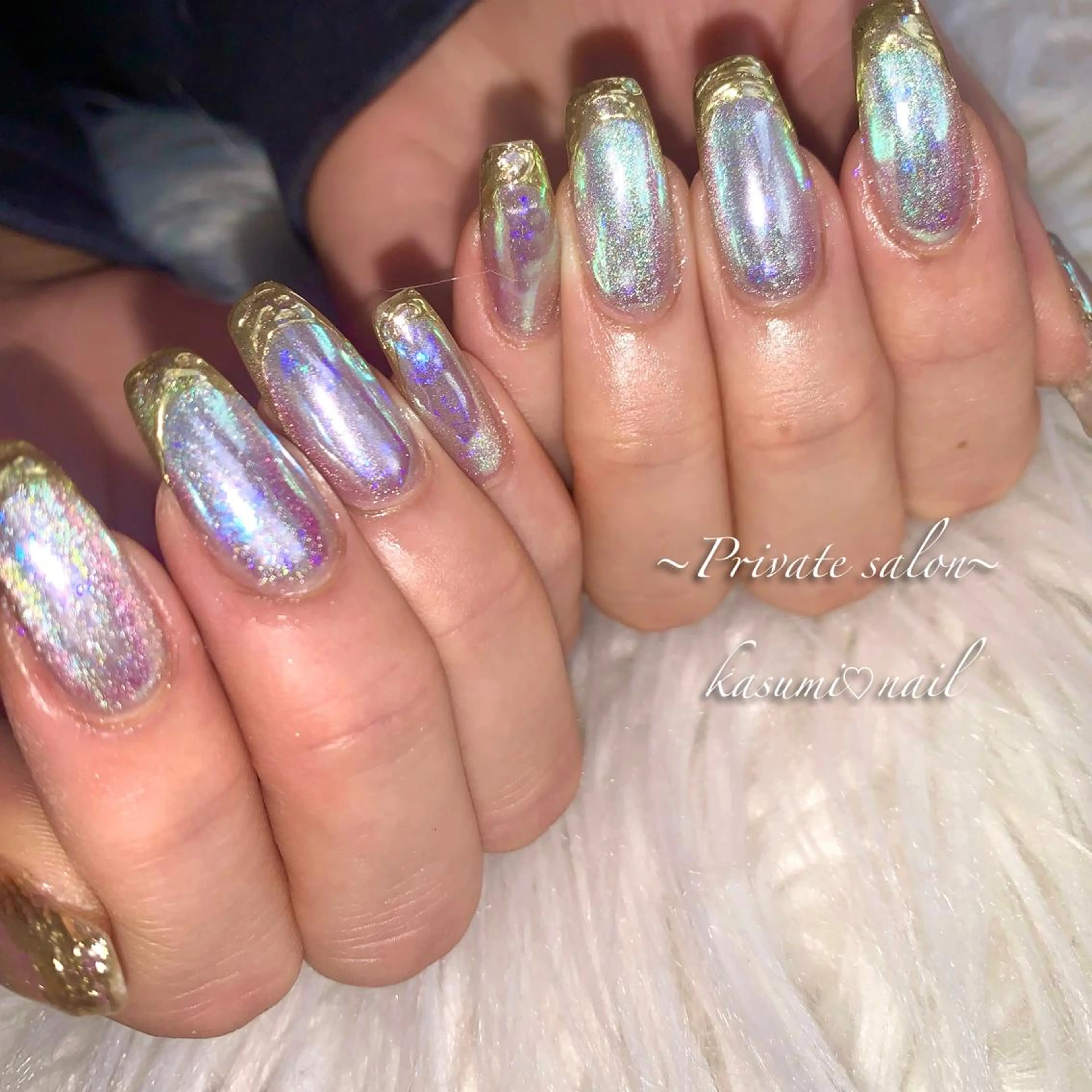 ネイル アートネイル フットネイル フレンチネイル ロングネイル マグネットネイル KASUMI♡ Nailのネイルデザイン