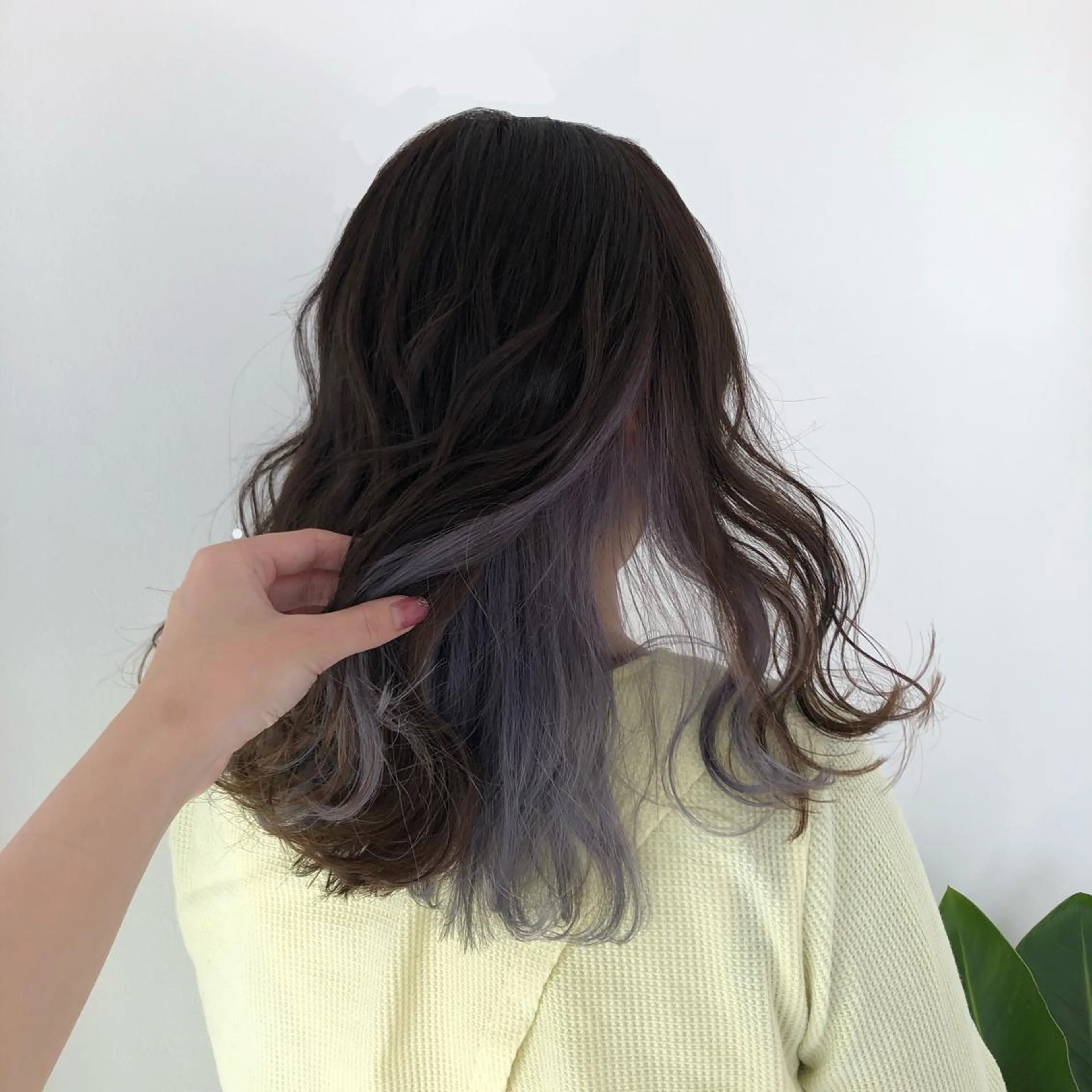 セミロング カラー ヘアアレンジ CREAPY所属・日向野 利菜のヘアスタイル