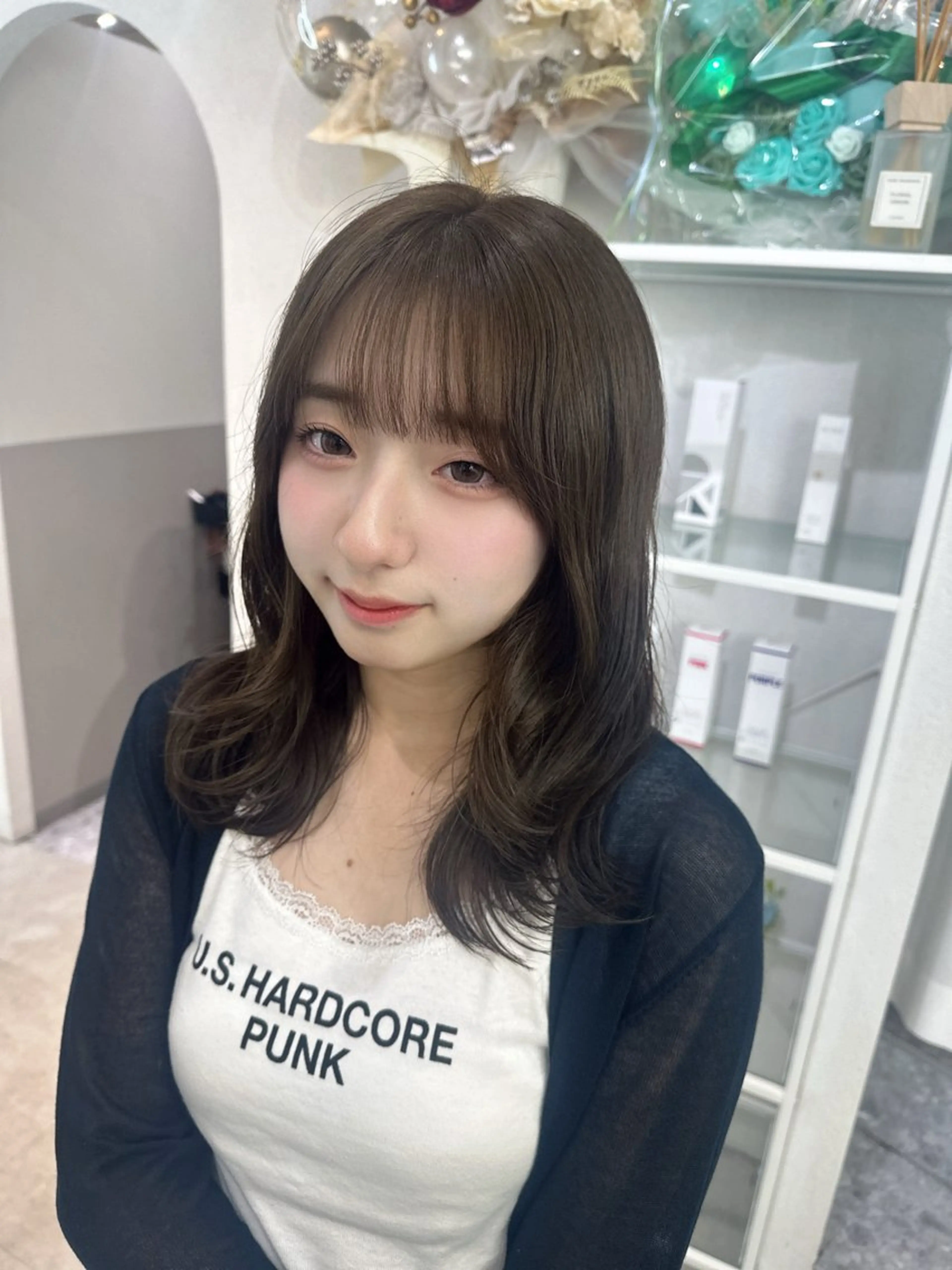 セミロング カラー カット ヘアカラー トリートメント 🪞個室サロン/韓国 艶髪/keito🪞のヘアスタイル