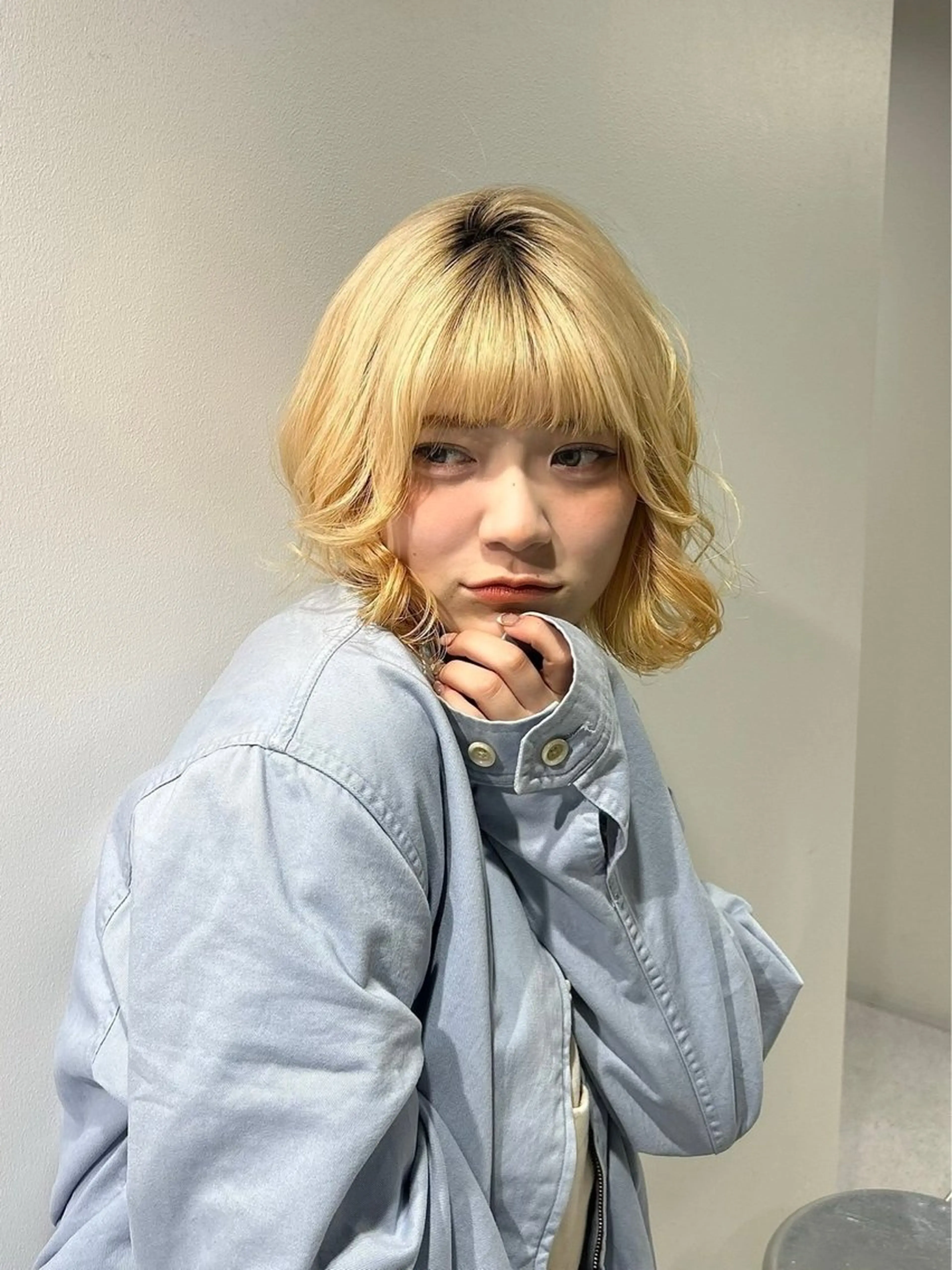 ミディアム カラー ヘアカラー トリートメント メンズ/ボブ/パーマ /くるみのマツエク・マツパデザイン