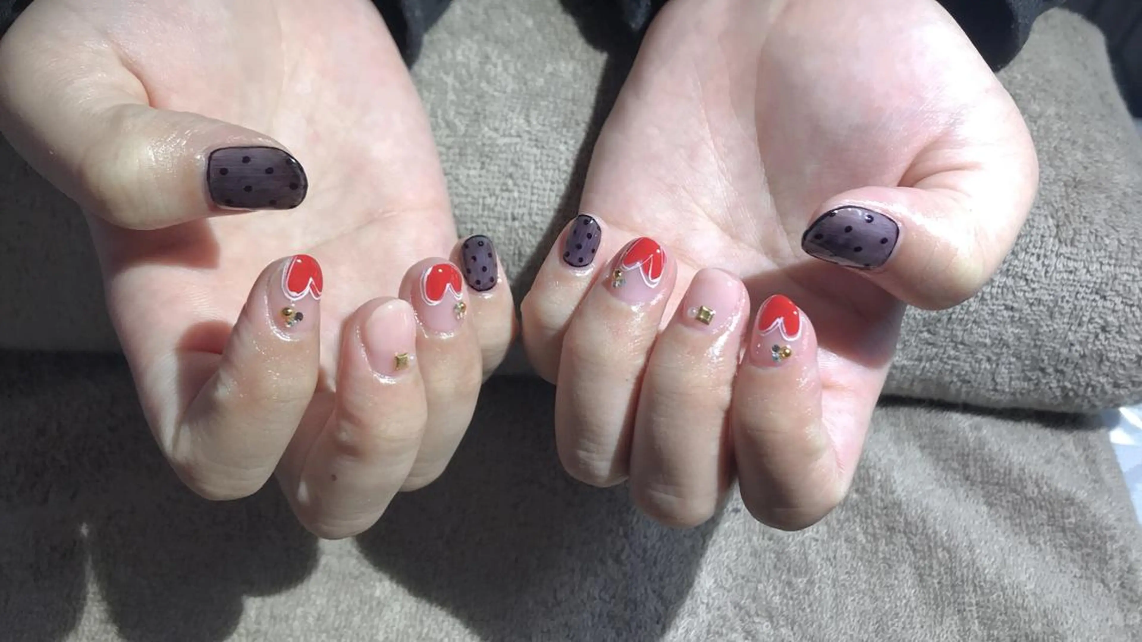 ネイル ハート Flam Nailのネイルデザイン