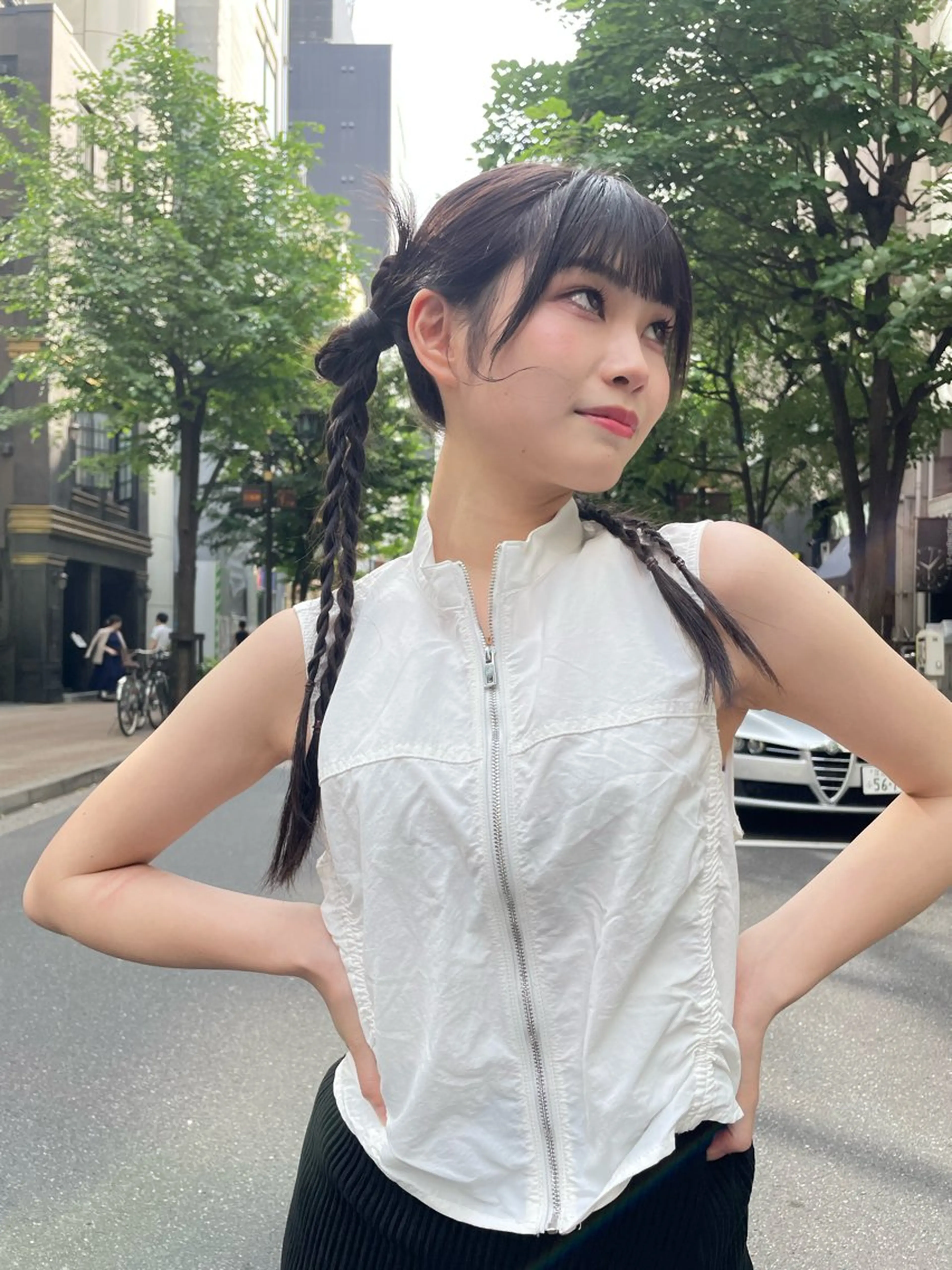 ロング ヘアアレンジ 暖色レイヤー 🥀REIRIのヘアスタイル