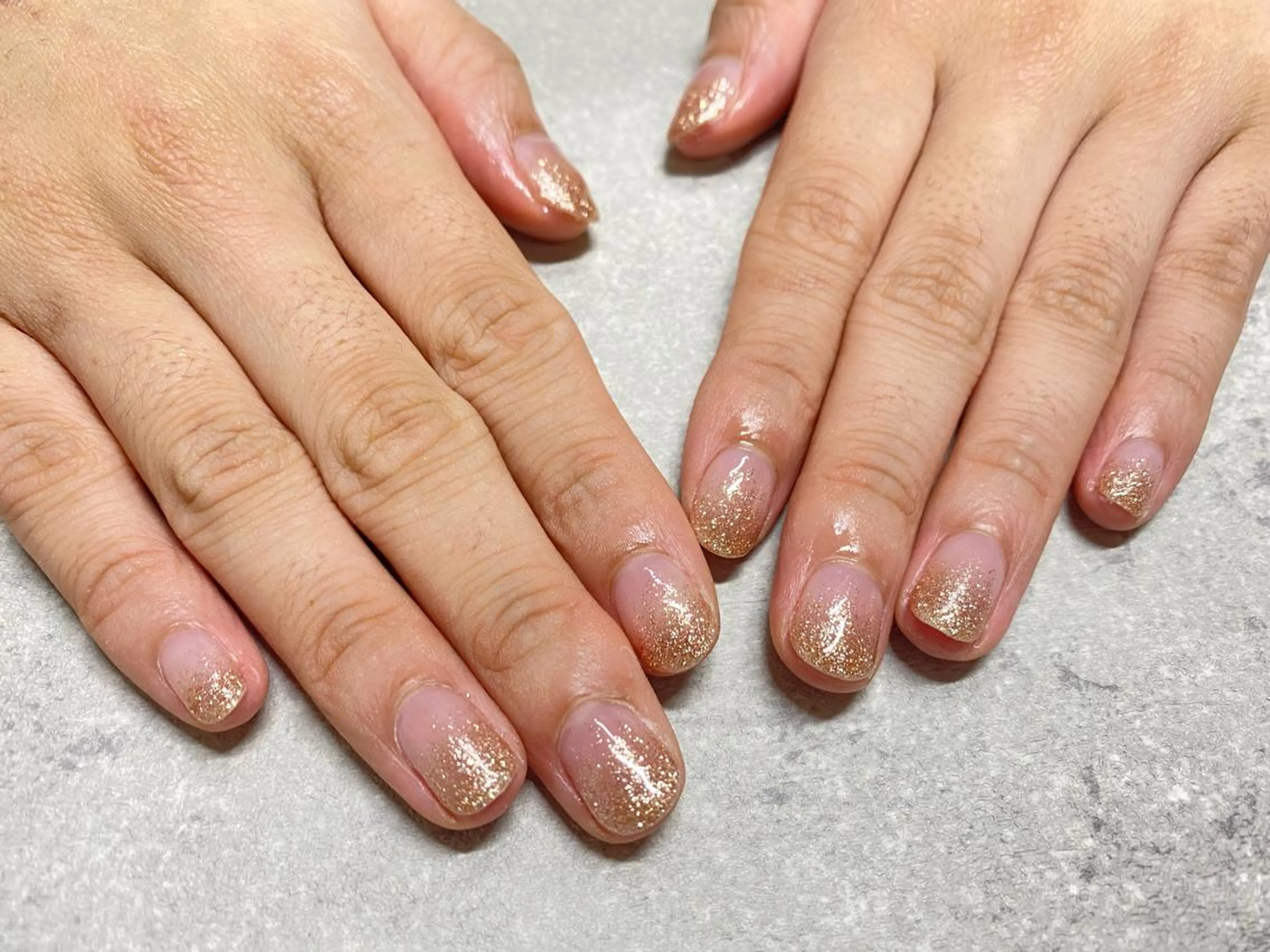 ネイル ラメ(グリッター) ラメグラデーション Mogu nail 二子玉川のネイルデザイン