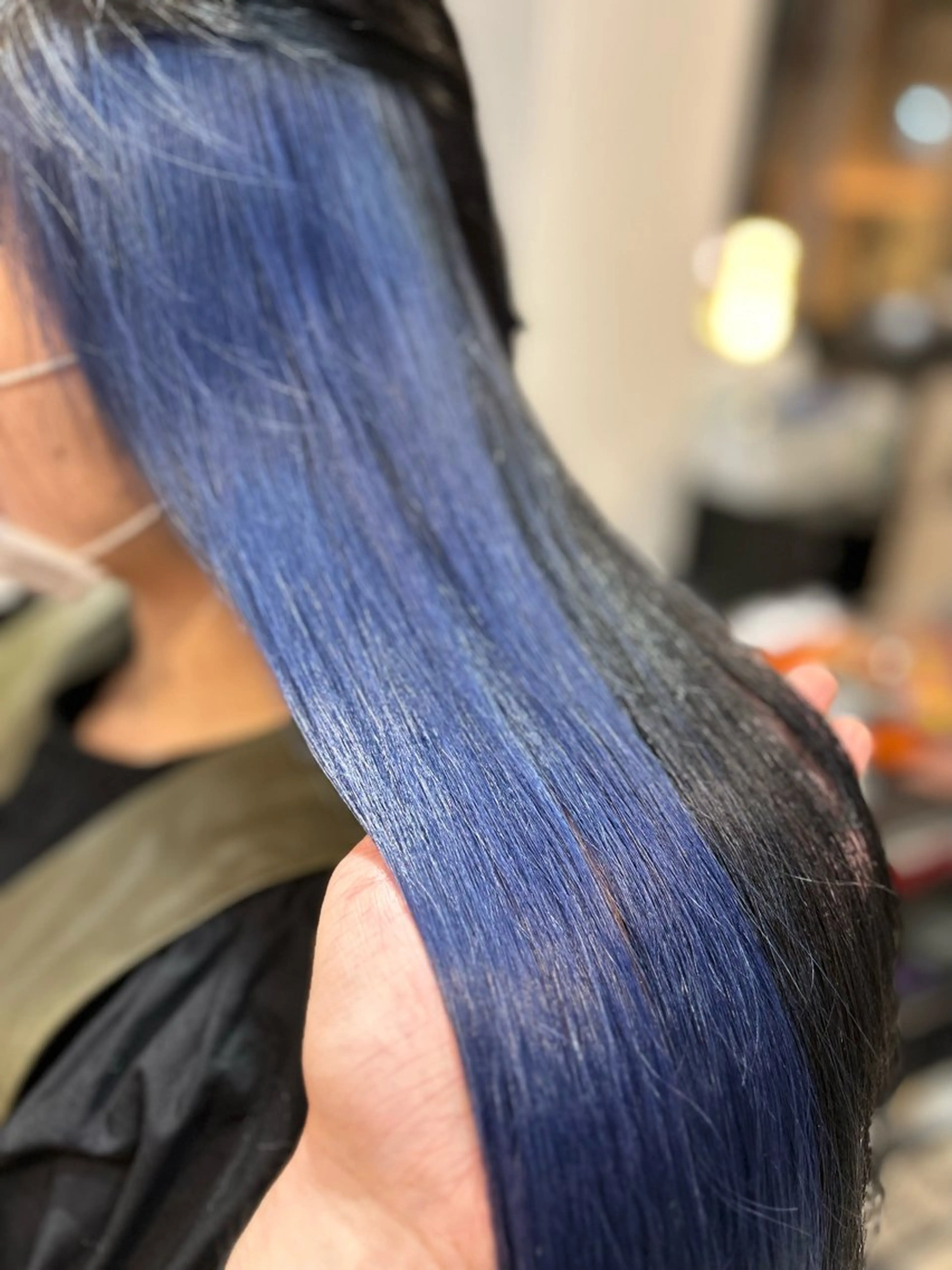 ロング ボブ ハイライト 髪質改善 レイヤーカット ヘアカラー トリートメント 髪質改善×艶髪　斉藤 勝のヘアスタイル