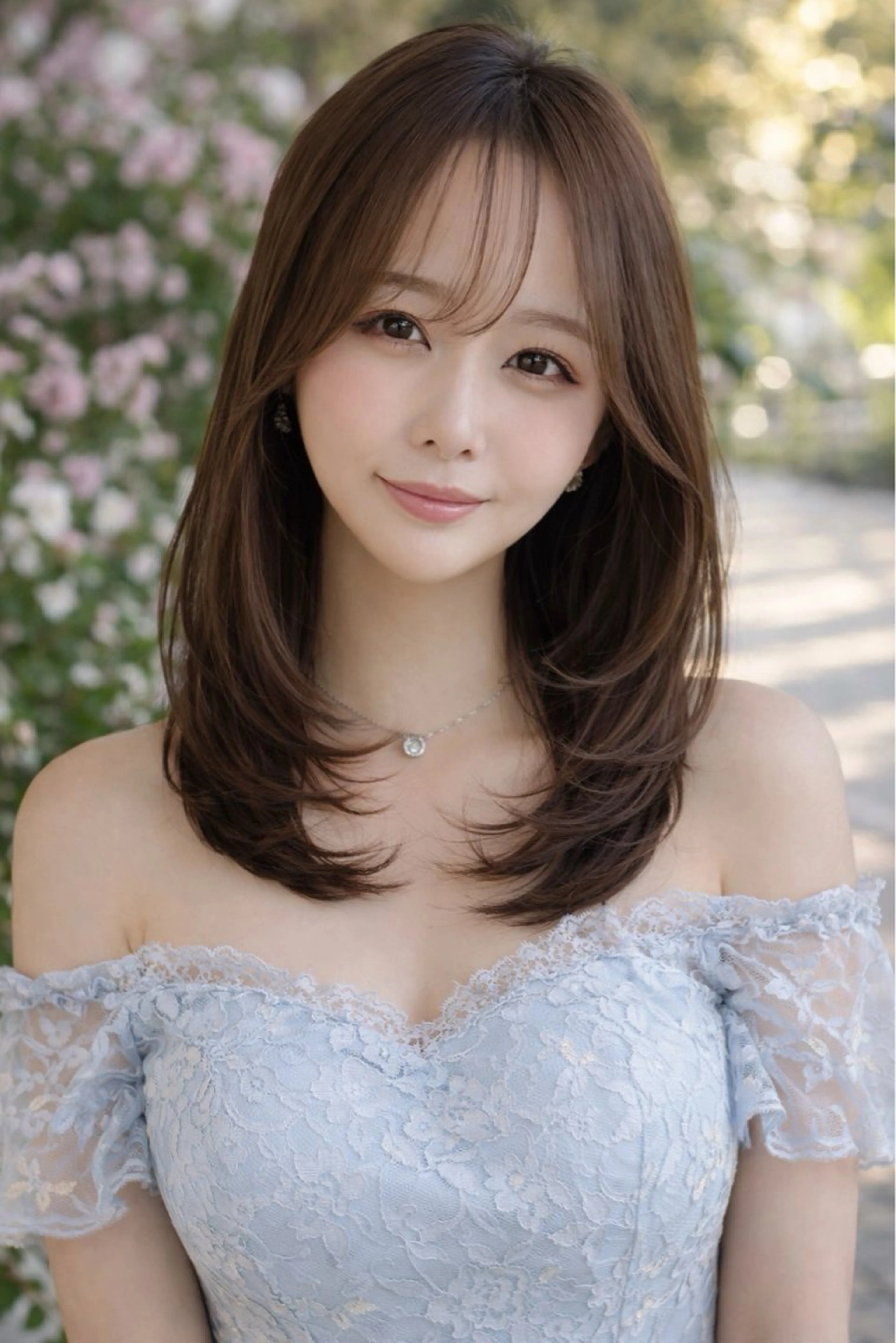 セミロング 髪質改善 スペシャリストのヘアスタイル