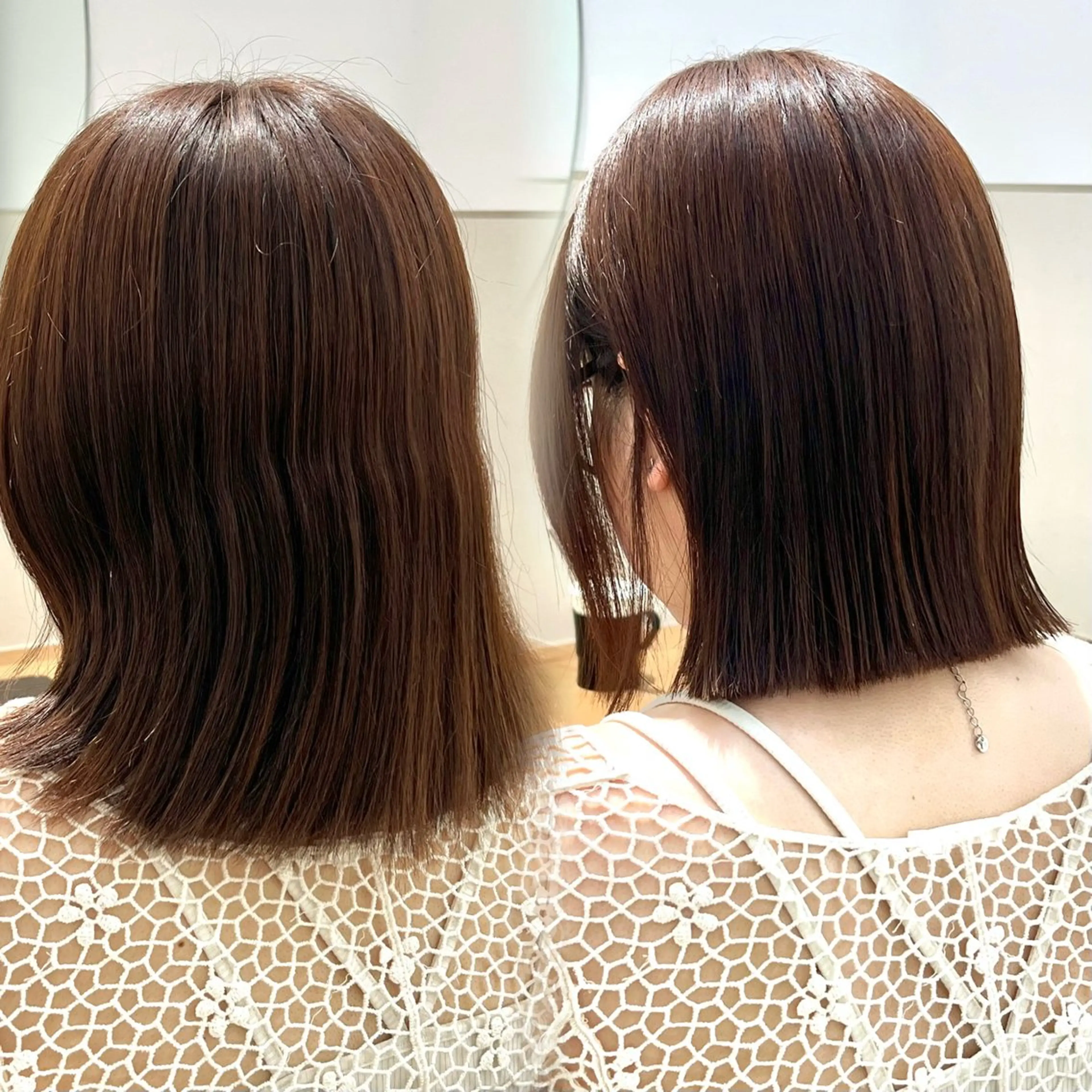 ミディアム カット ヘアカラー ボブ限定🎀 エミリのヘアスタイル