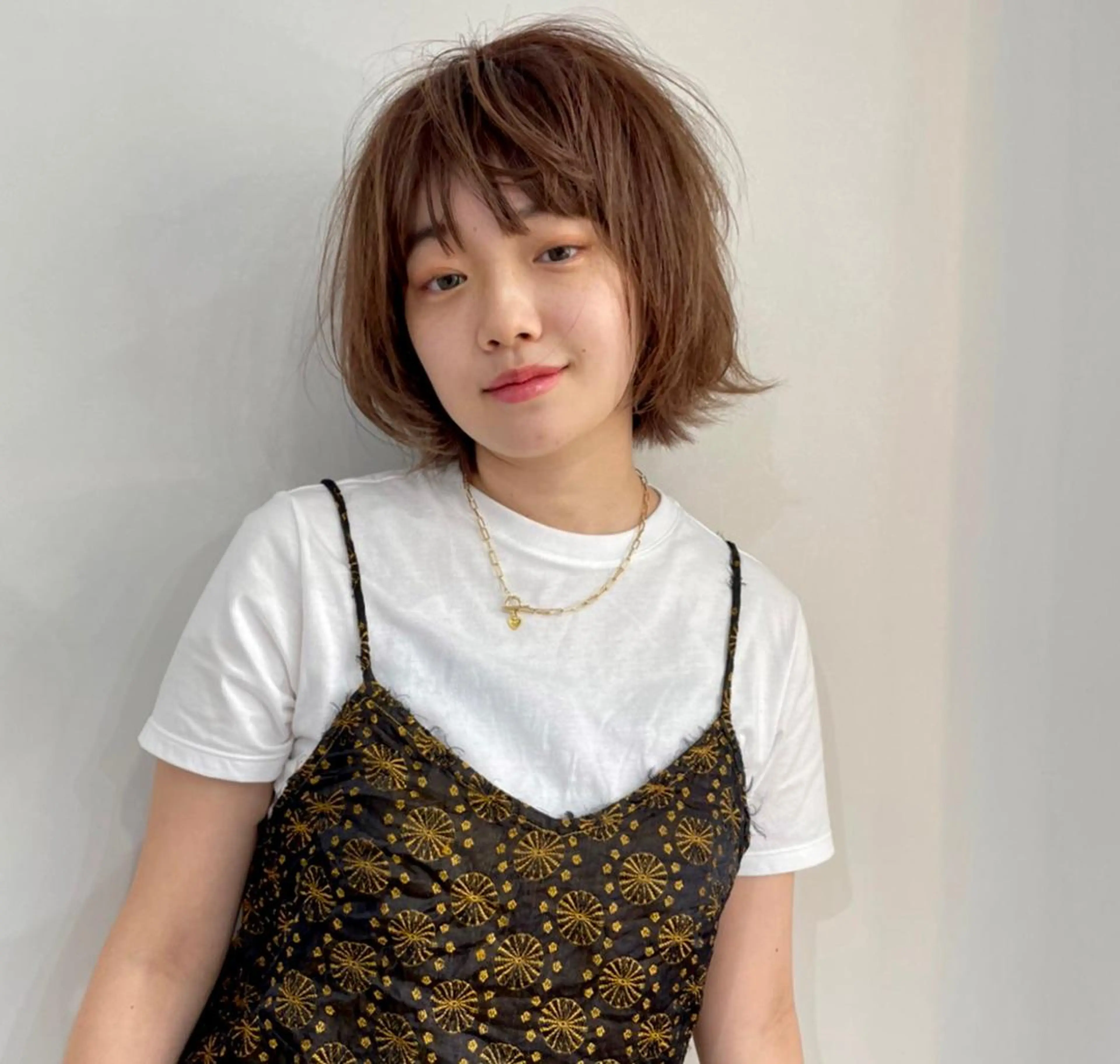 ショート ボブ パーマ＊ 顔まわり似合わせのヘアスタイル