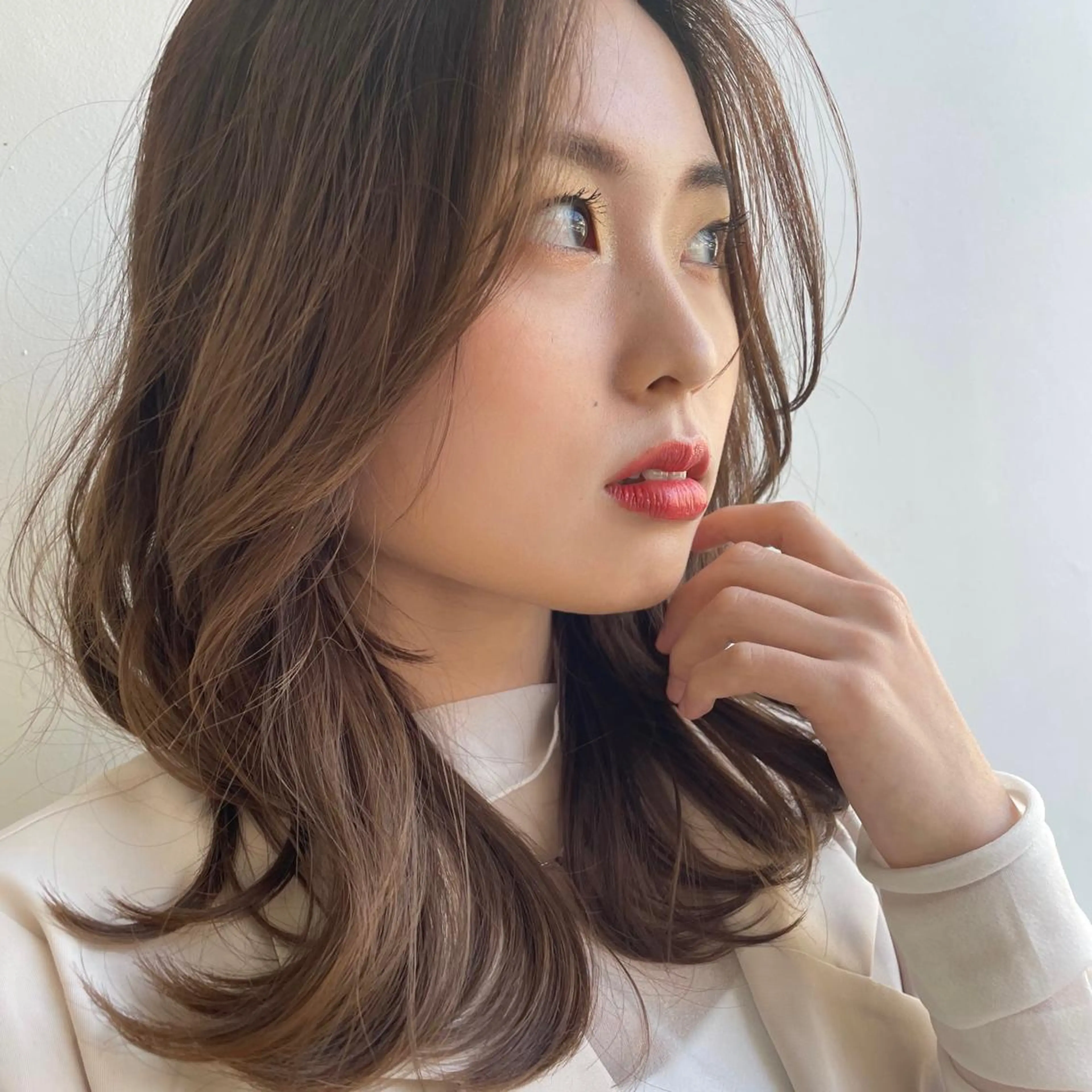 セミロング 髪質改善クロスパーマ モリオカ モエ💫のその他イメージ