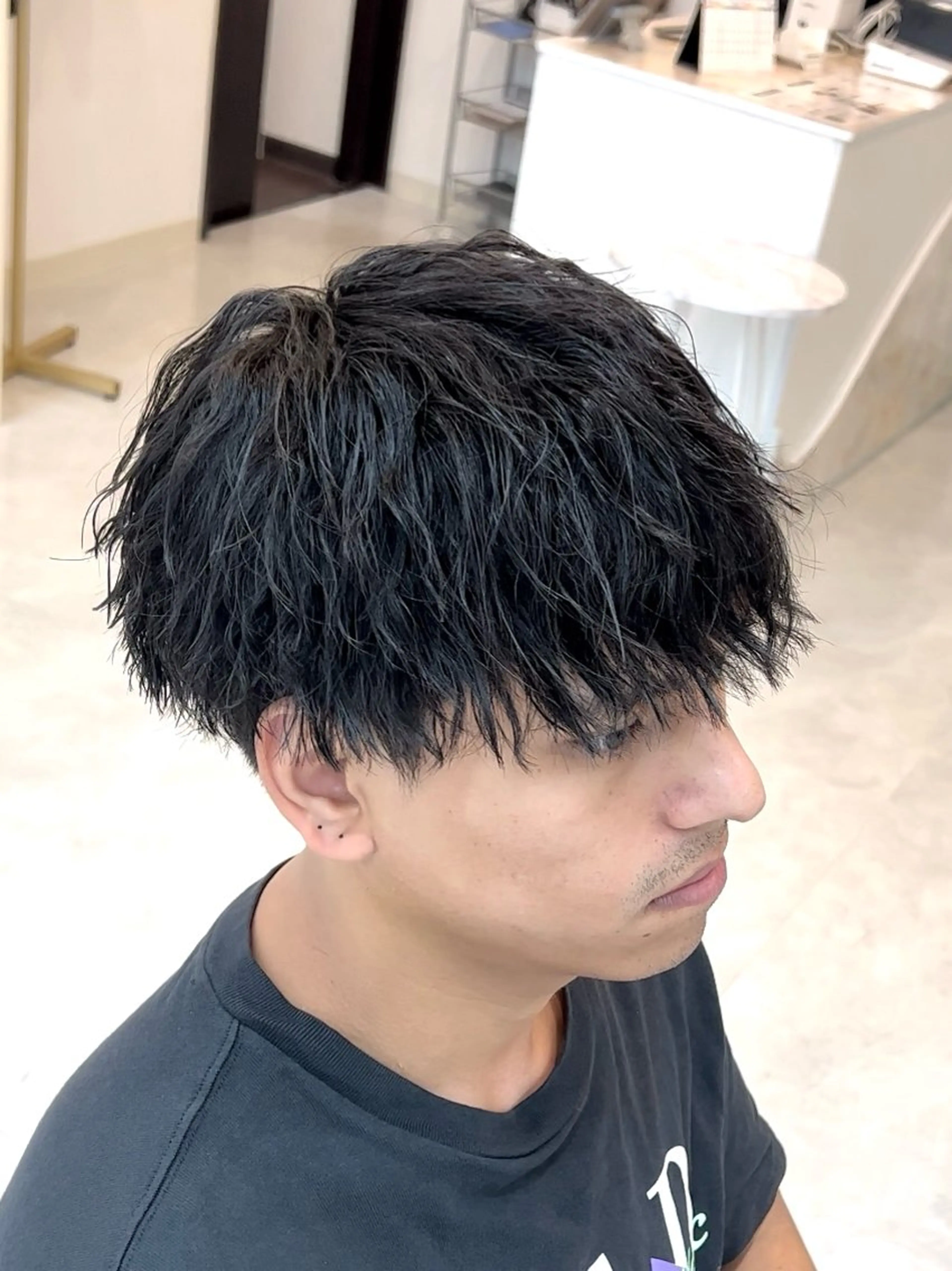 ショート パーマ ヘアアレンジ メンズ メンズパーマ カット パーマ フウト/メンズカット /メンズパーマのヘアスタイル