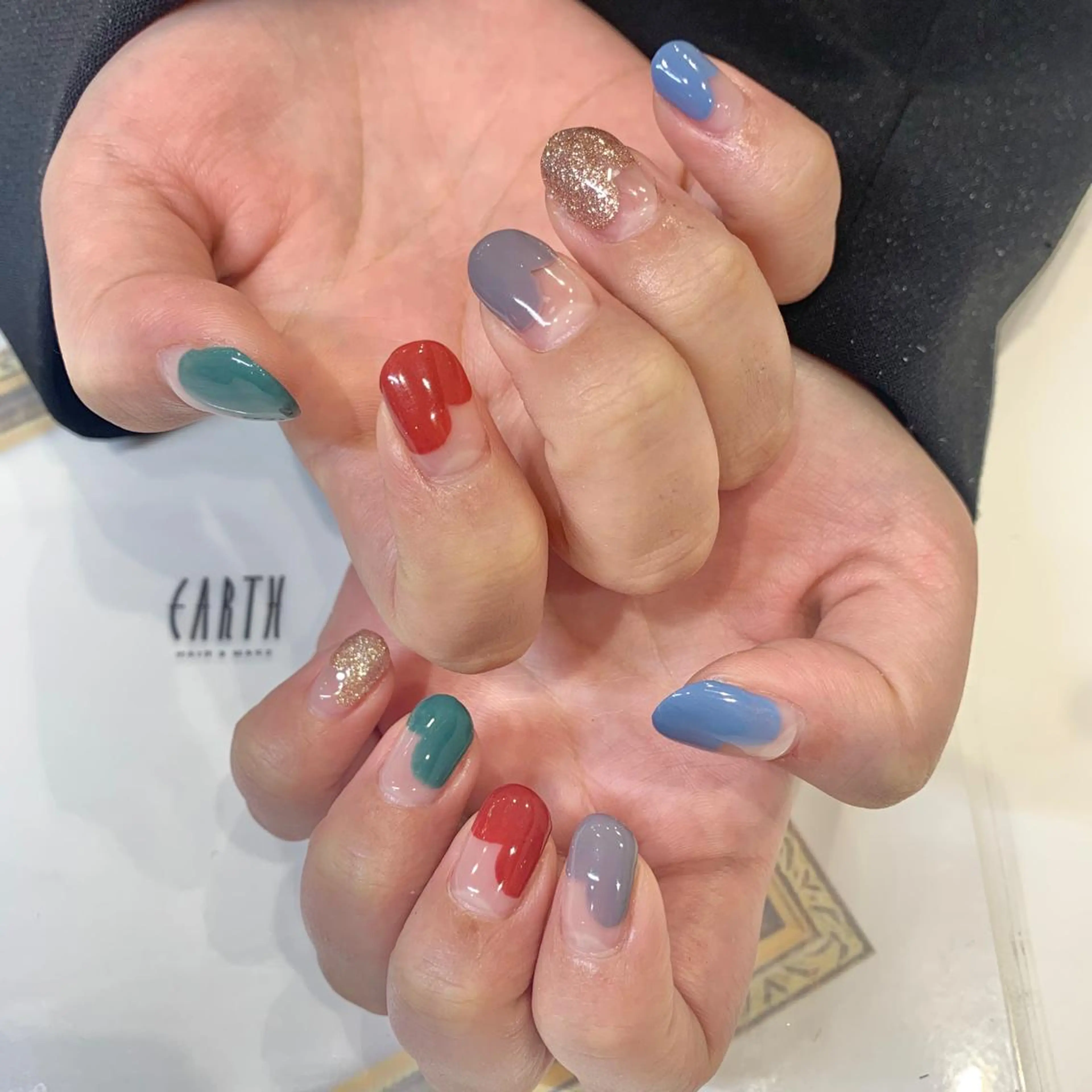 ネイル フレンチネイル ハート 佐藤 まりえのネイルデザイン