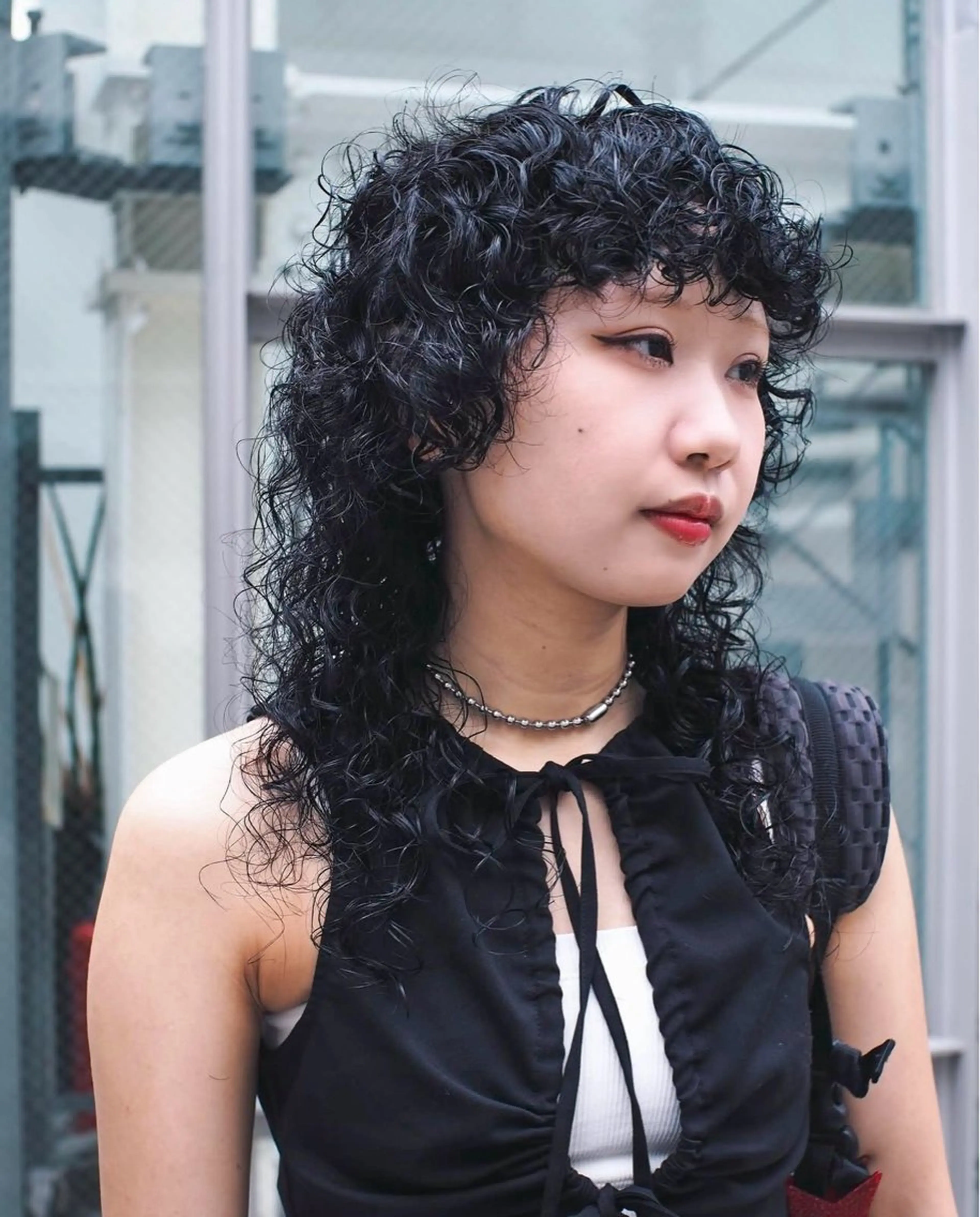 ロング カラー パーマ ウルフカット カット パーマ トリートメント hemm,hemm.所属・似合わせヘア 💐たかさきかなこのヘアスタイル