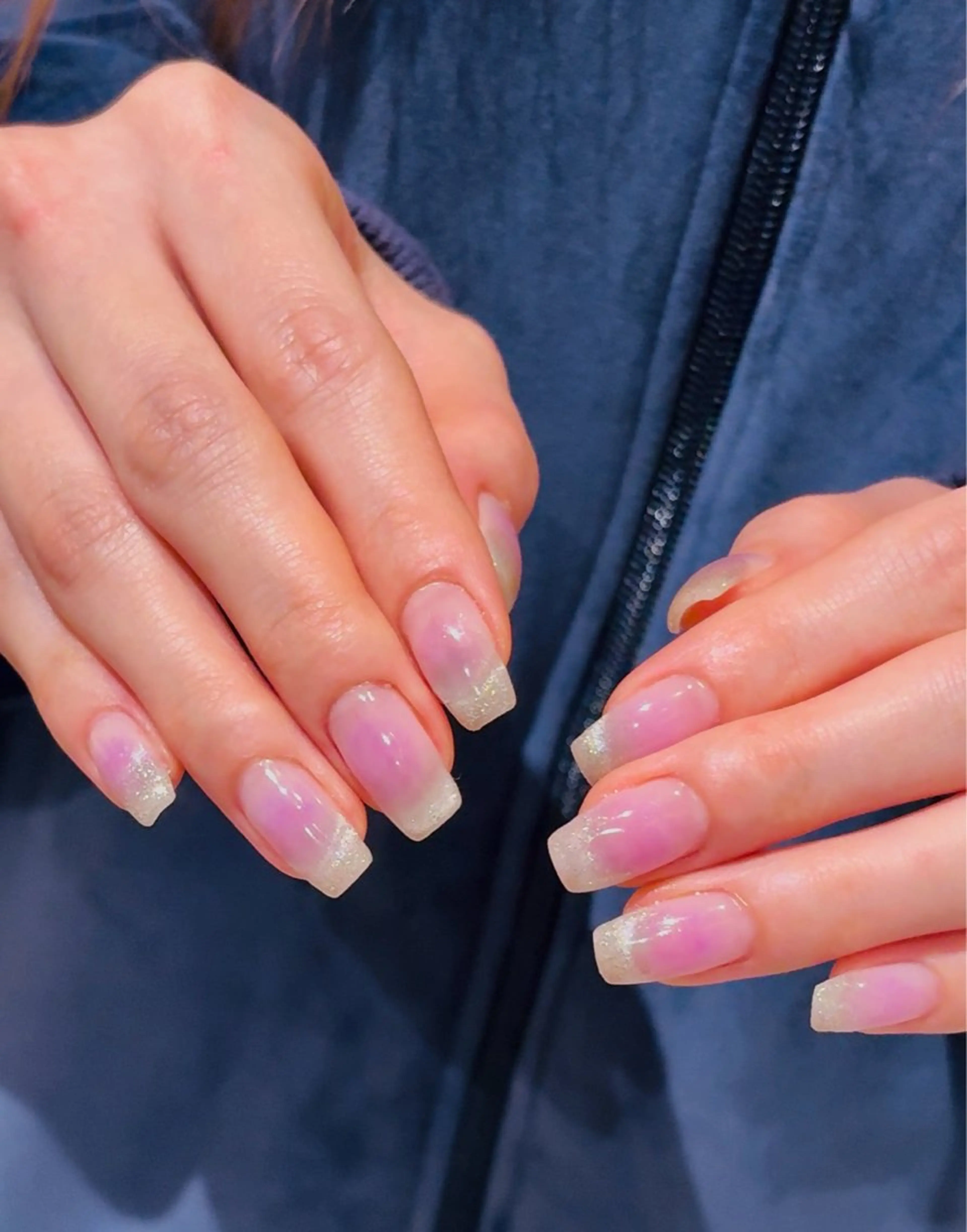 ネイル チークネイル フレンチネイル マグネットネイル マグネットフレンチ モンタナ nailのネイルデザイン