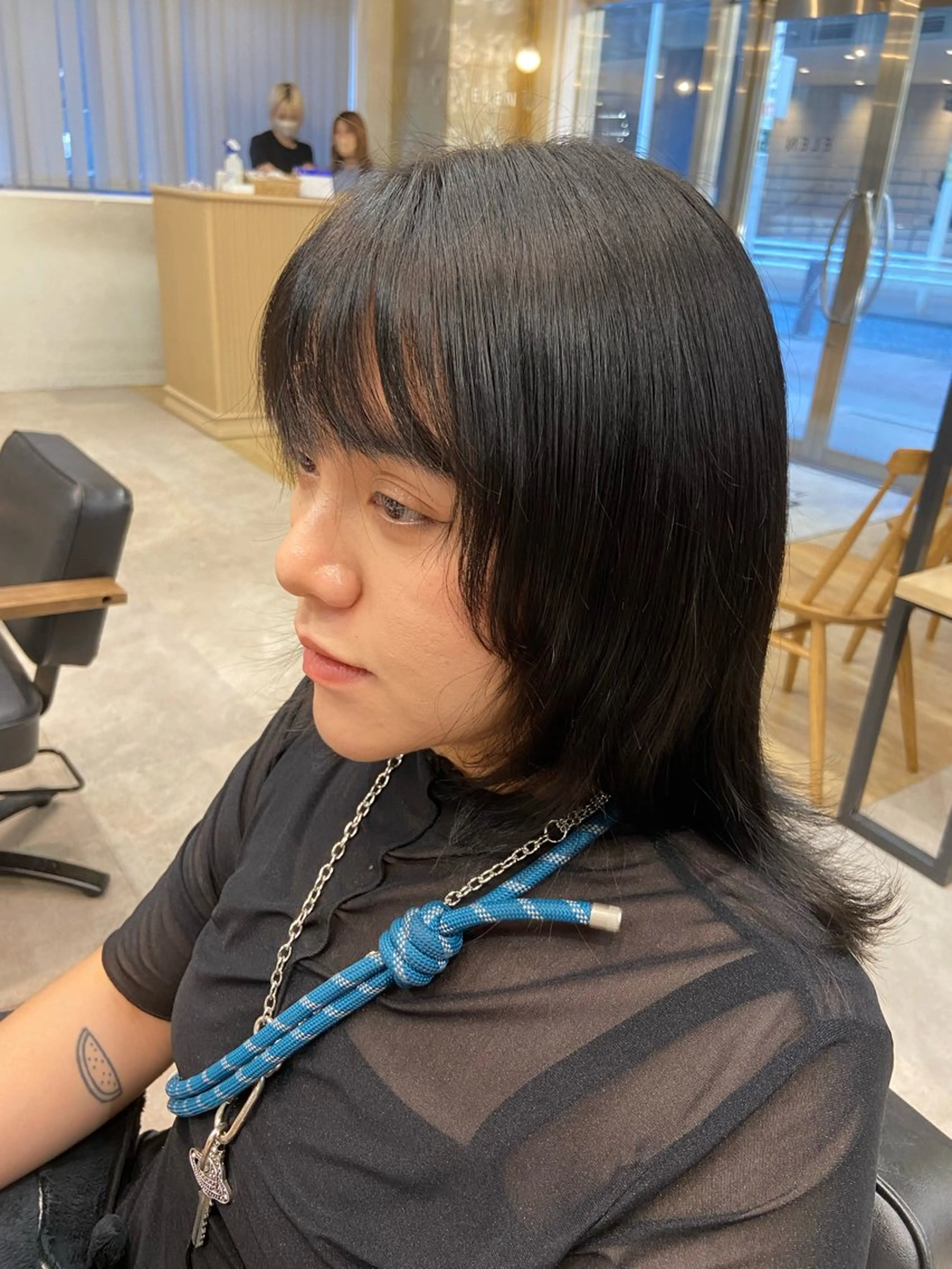 ミディアム カラー メンズパーマ /髪質改善/はるたのヘアスタイル