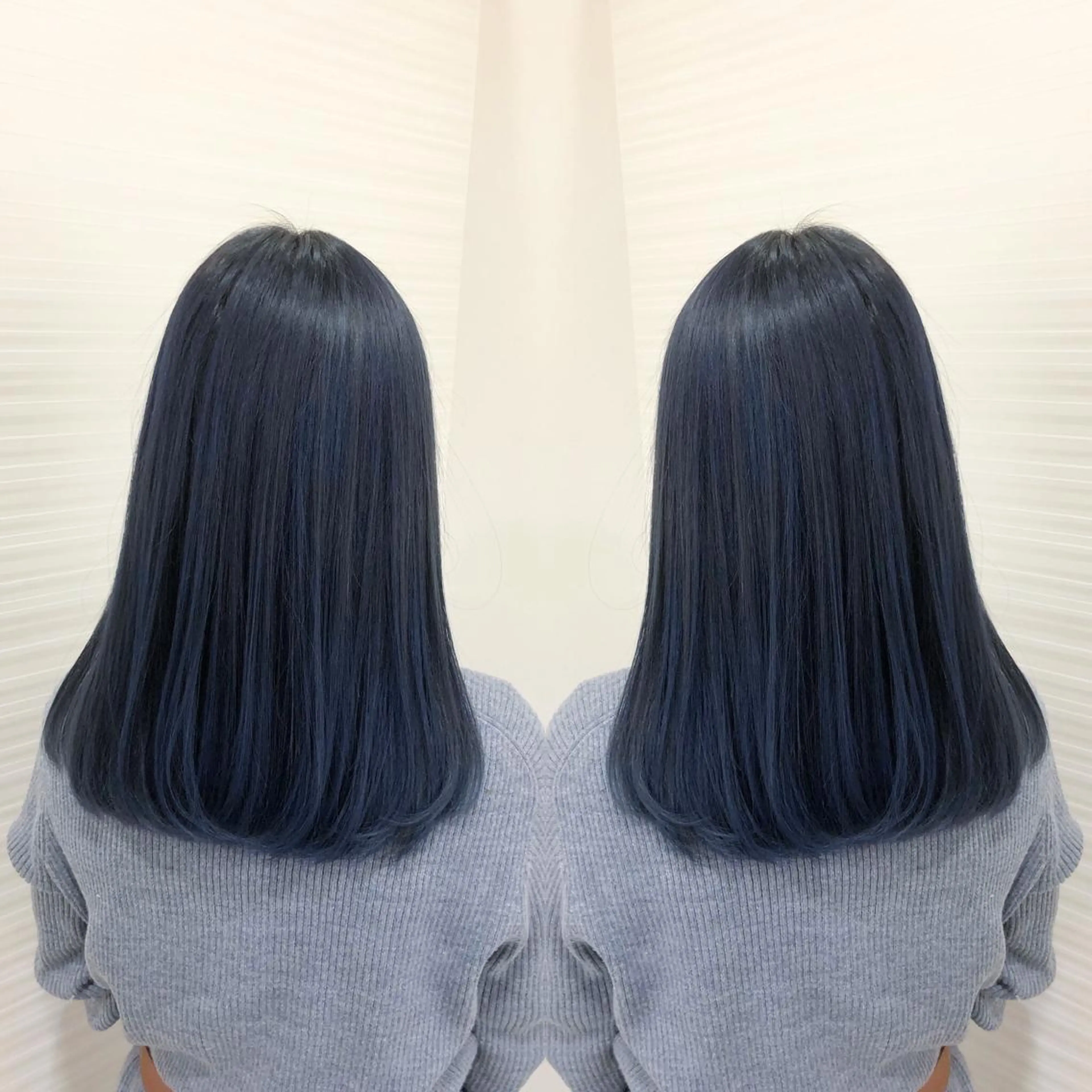 ミディアム パープルカラー 得能 雅人のヘアスタイル