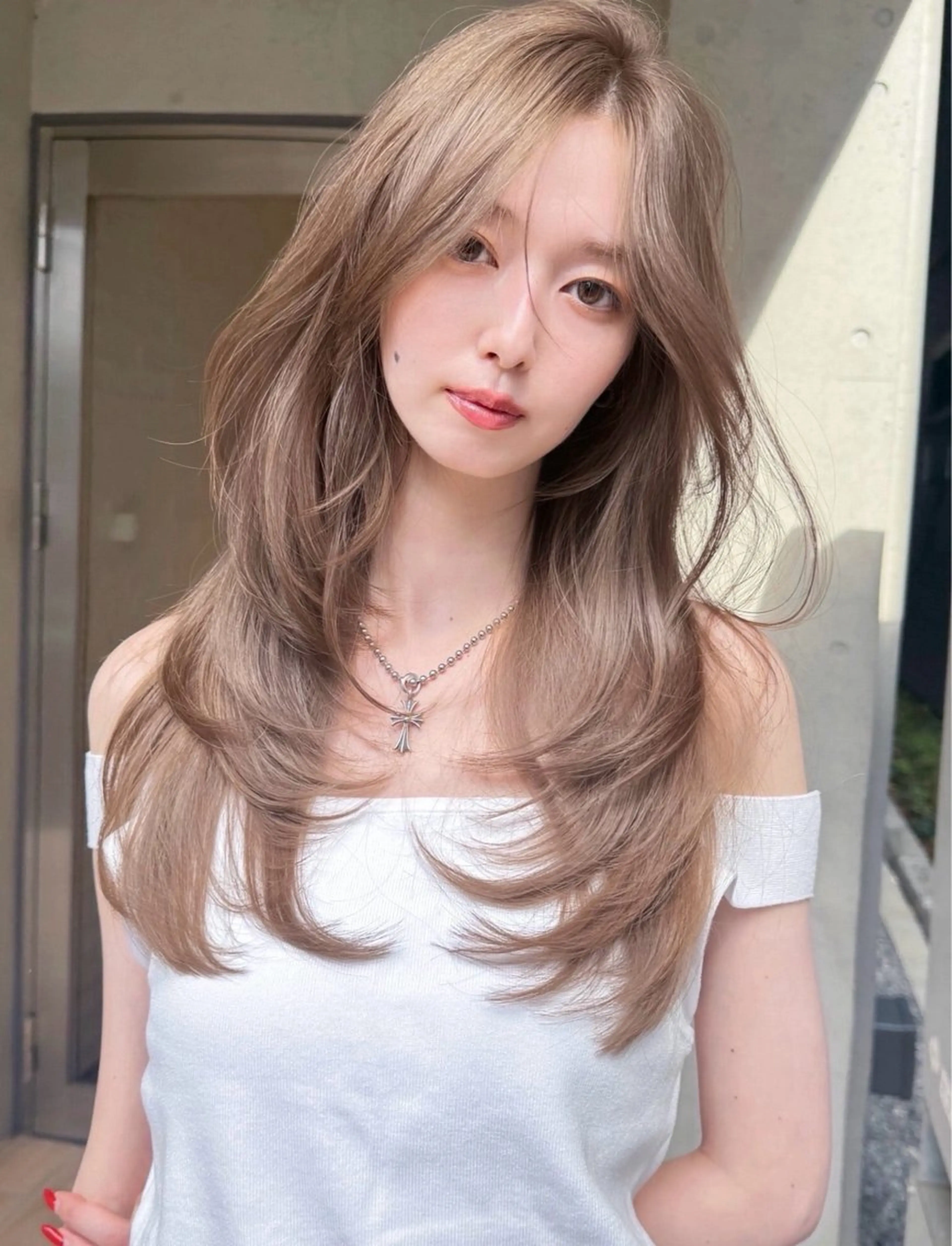 ロング レイヤーカット ヘアカラー トリートメント miyu BOB/layerのヘアスタイル