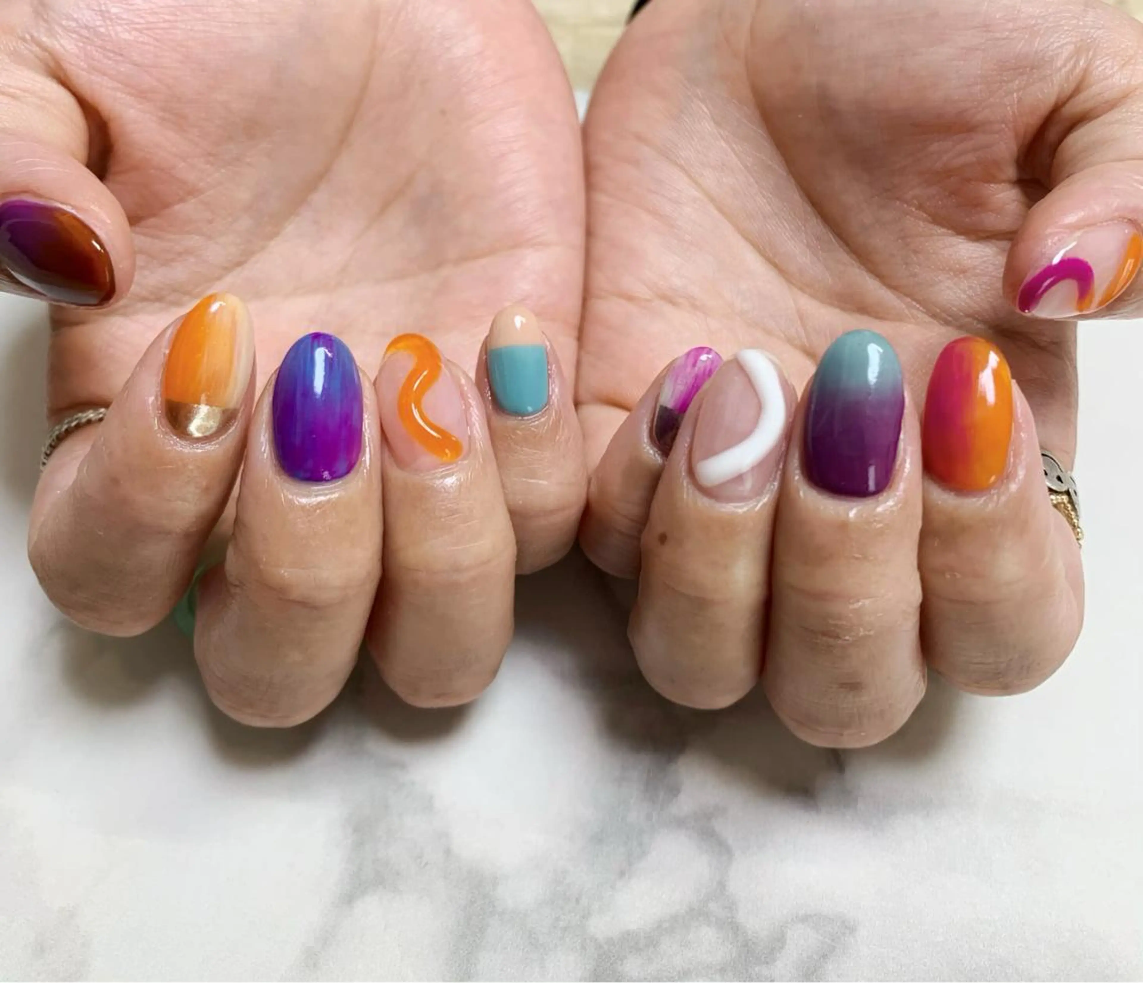 ネイル ハンドネイル nail salon en familleのネイルデザイン