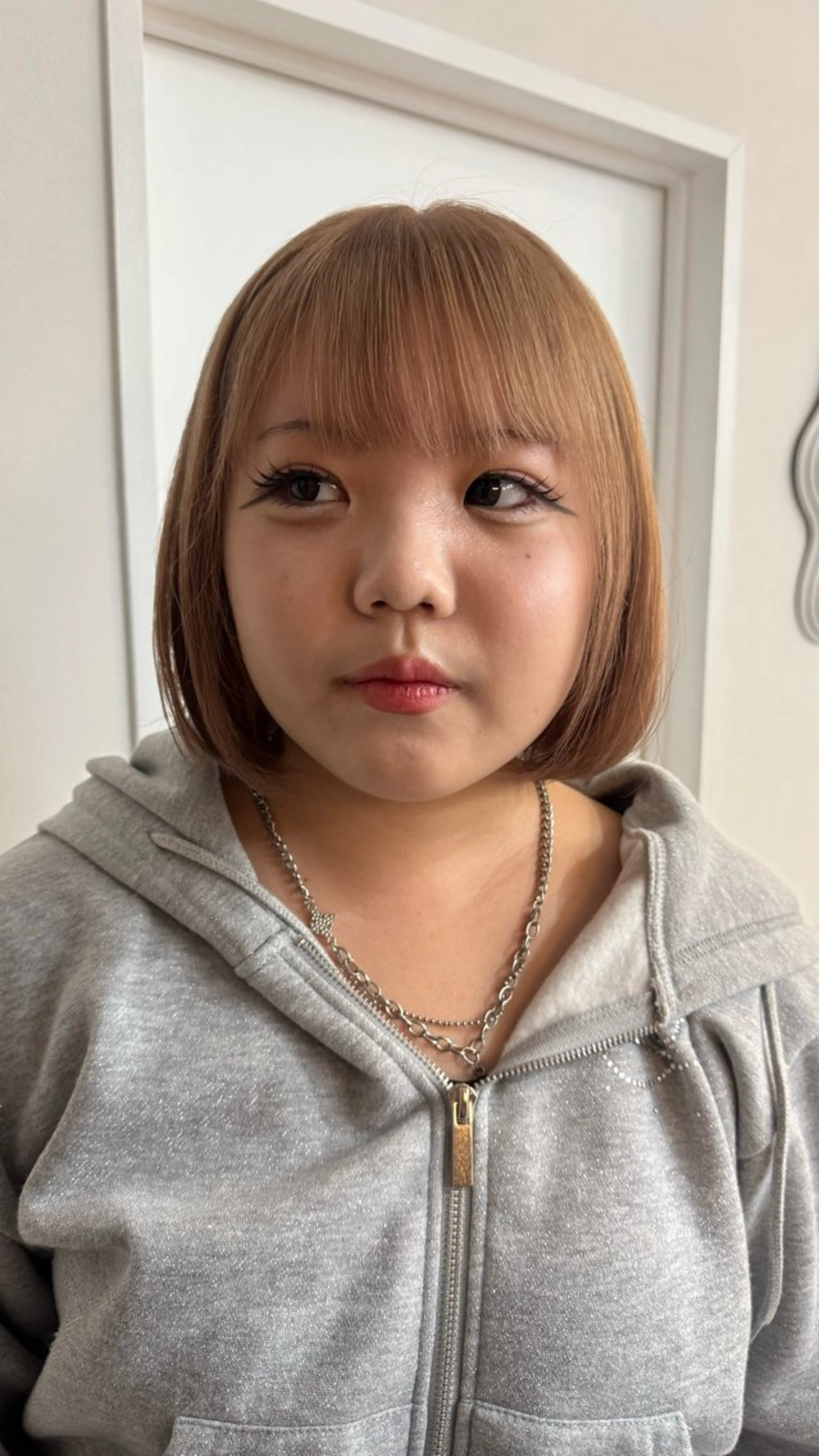 カラー カット ヘアカラー トリートメント yuzu /韓国ヘア / 透明感カラー🎀のヘアスタイル