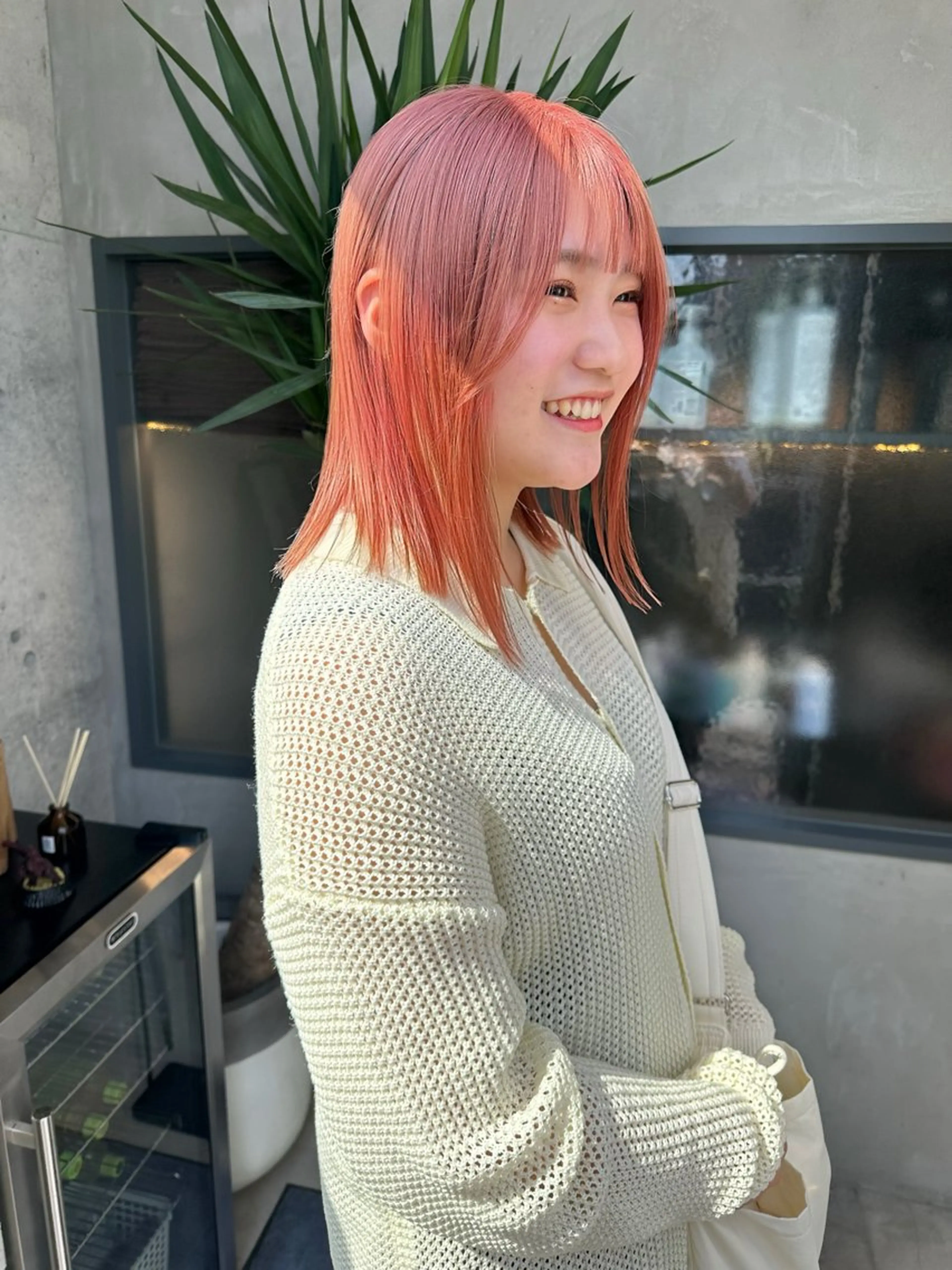 ミディアム カラー ボブ/似合わせカット /ニュアンスカラーのヘアスタイル