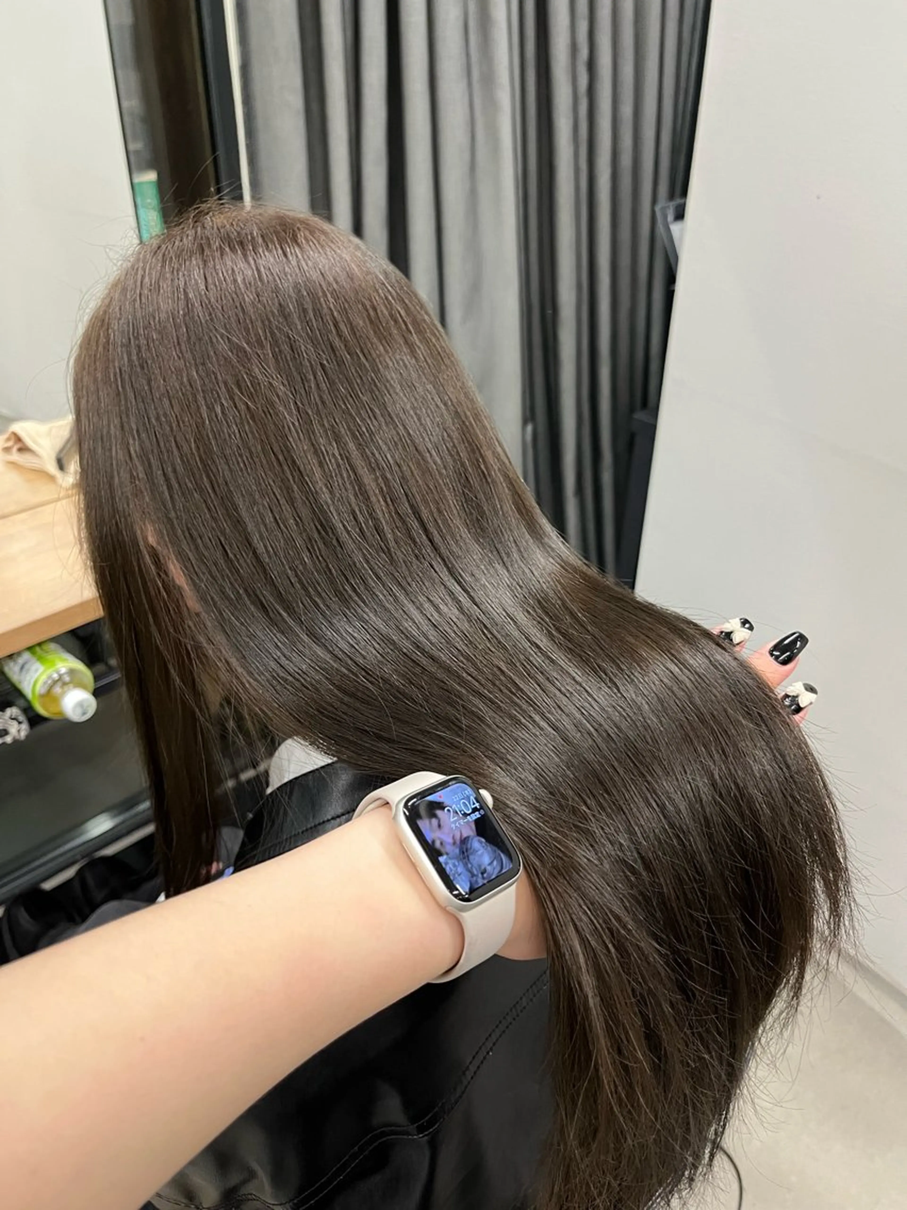 ロング カラー miku🧸 カットモデル/韓国風のヘアスタイル