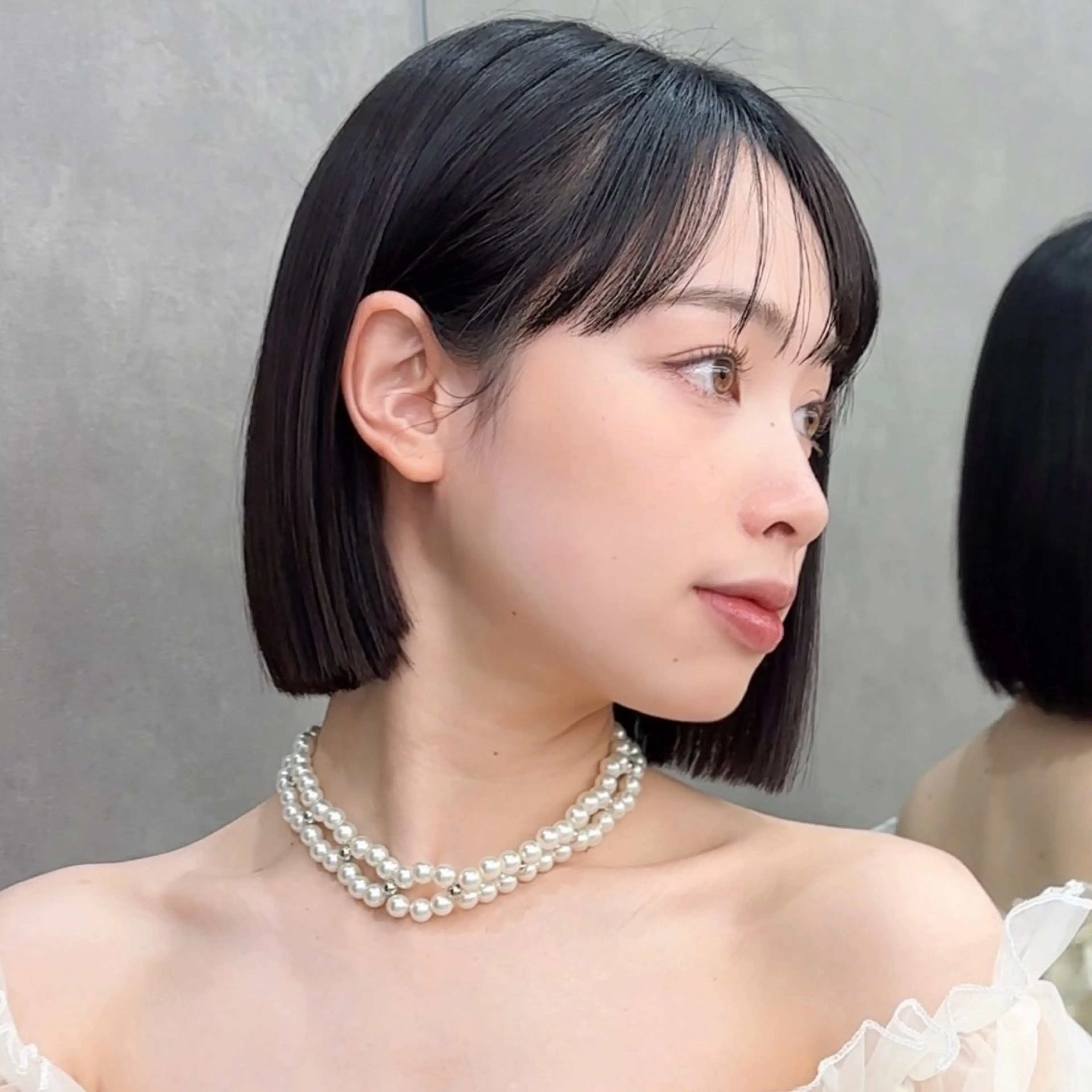 ミディアム 縮毛矯正/韓国ヘア /レイヤー🎀ミズキのヘアスタイル