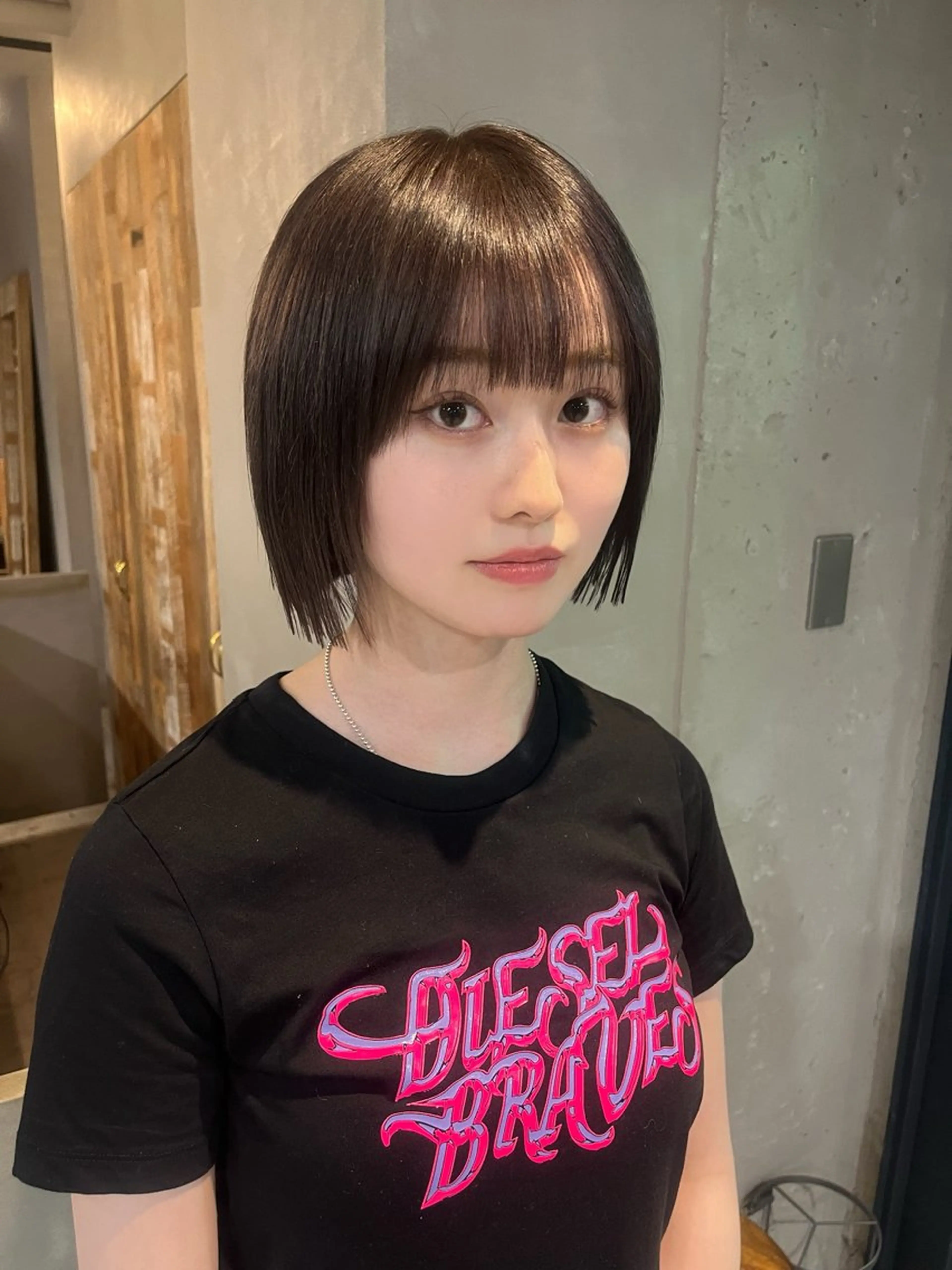 ショート カラー ボブ tamakawa hinaのヘアスタイル