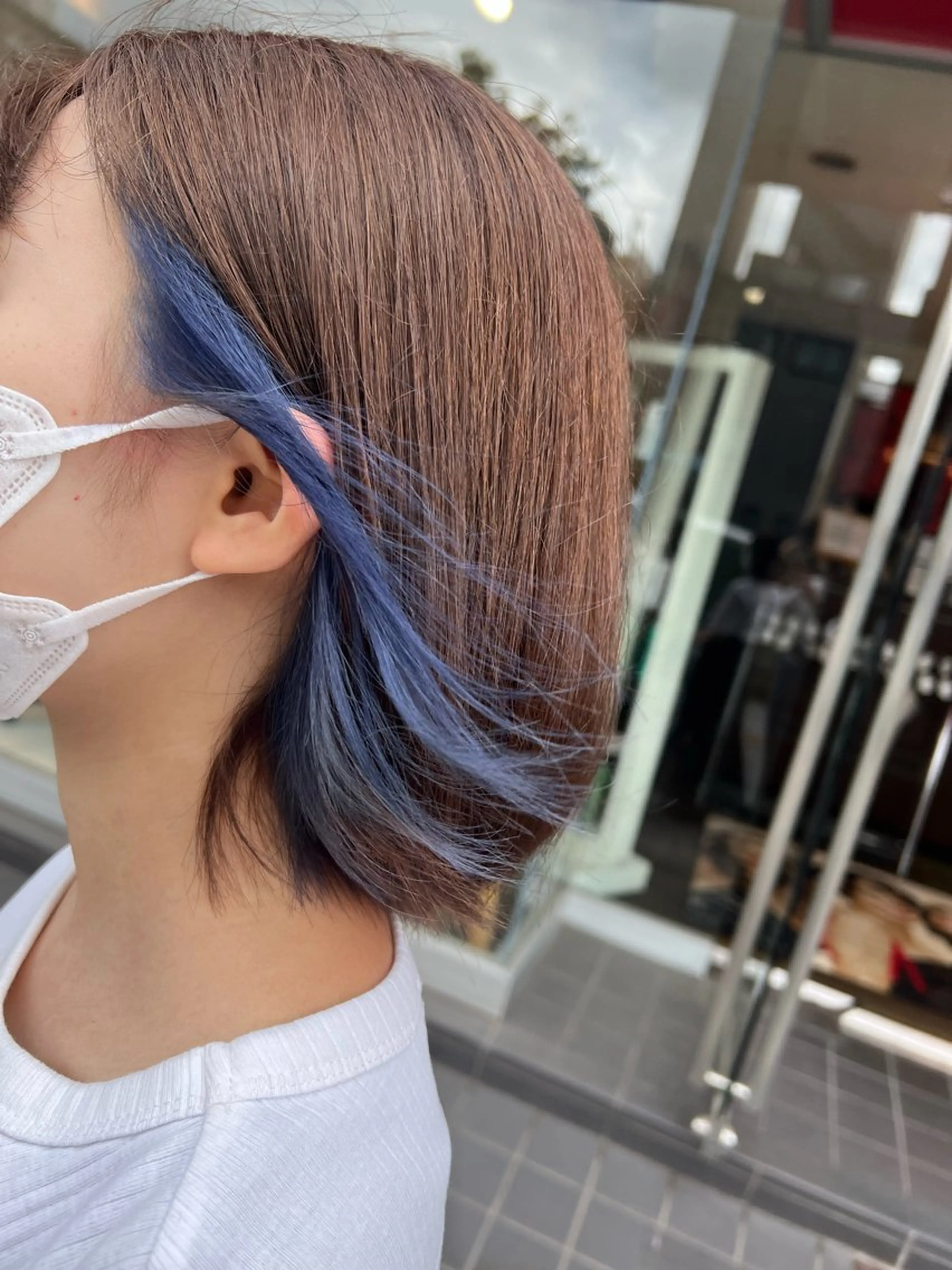 カラー ブリーチ ヘアカラー ＊インナーカラー＊ 植松彩音のヘアスタイル