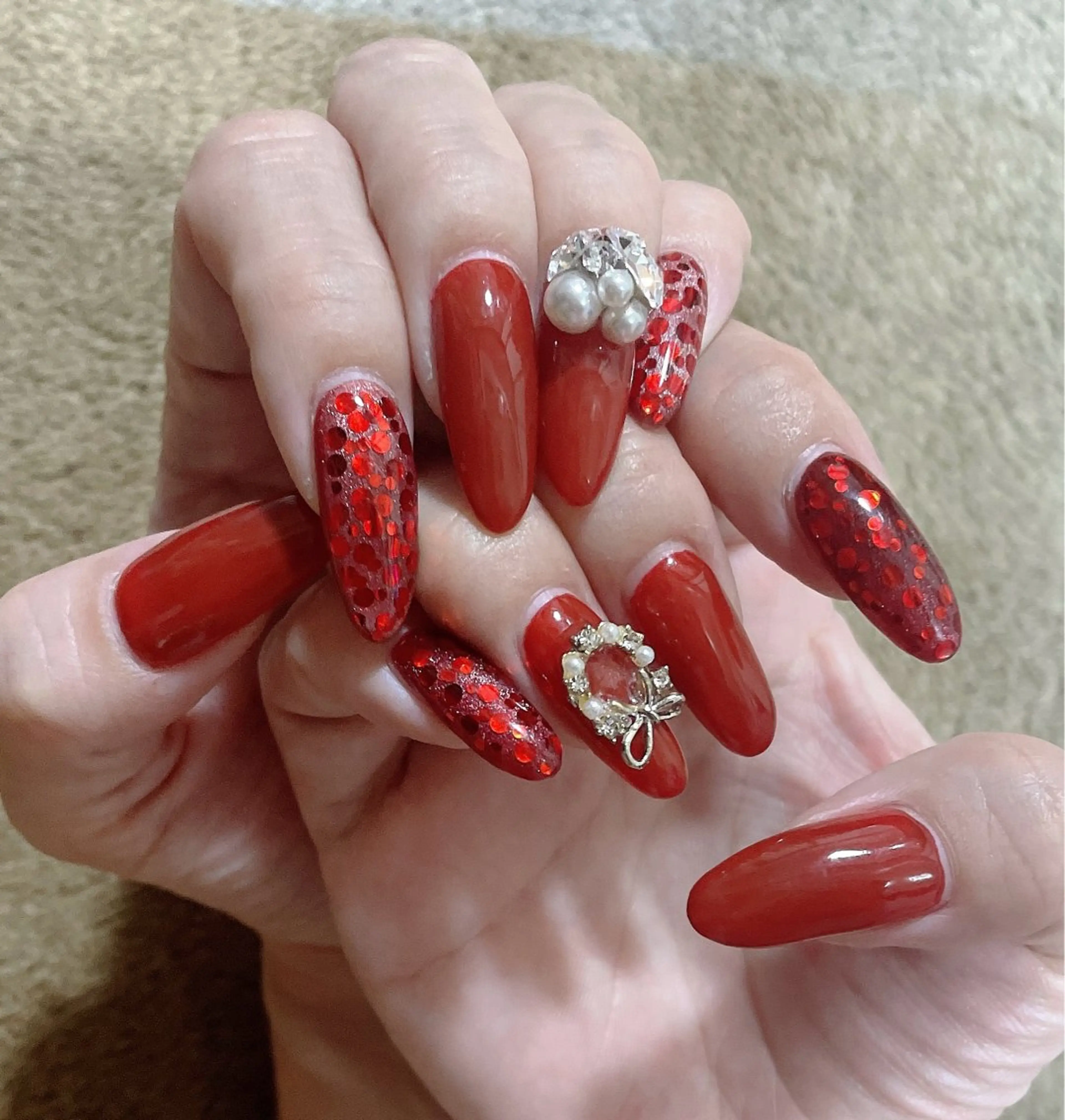 ネイル 冬ネイル クリスマス A/C roomのネイルデザイン