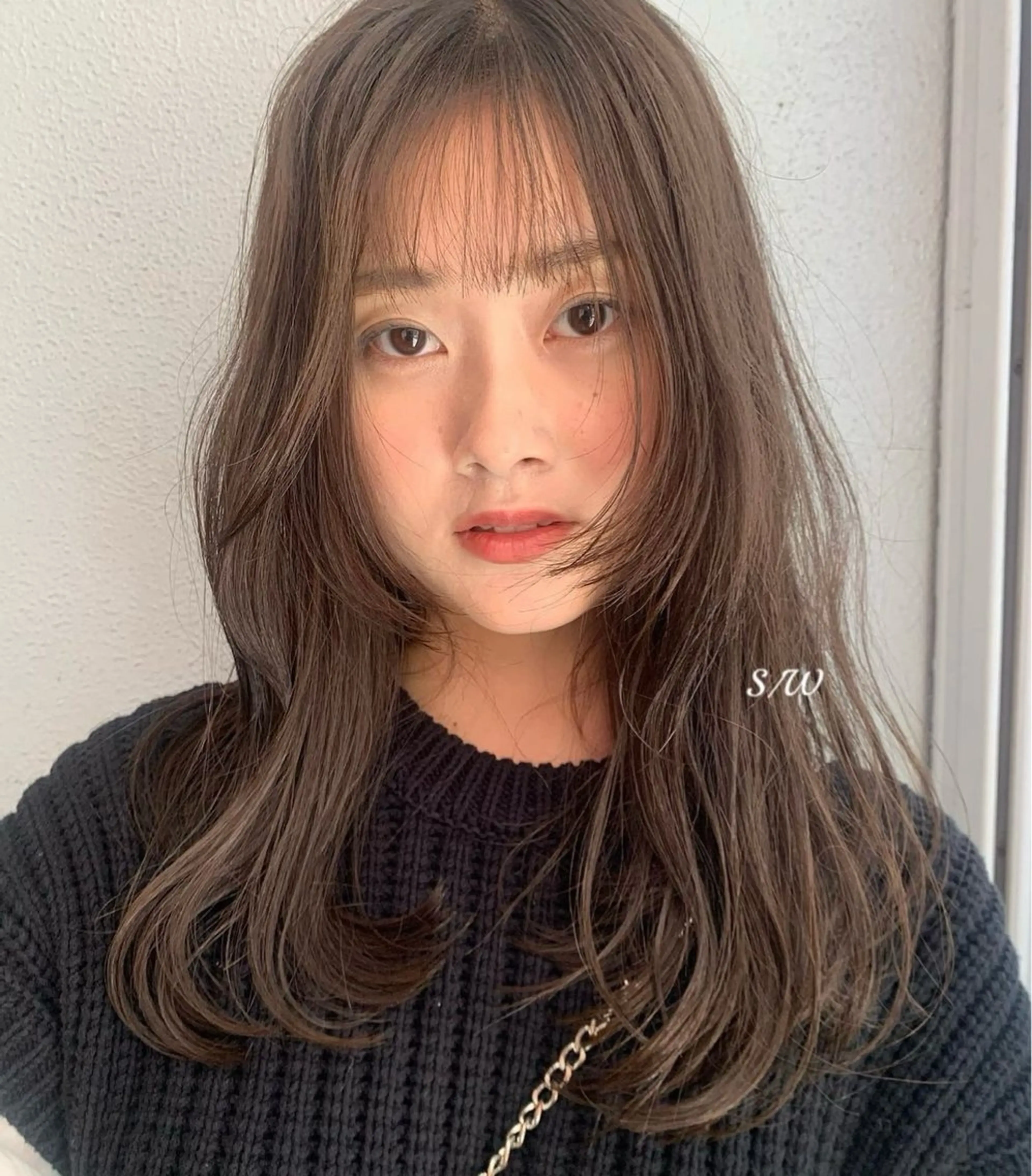 ミディアム sa waのヘアスタイル