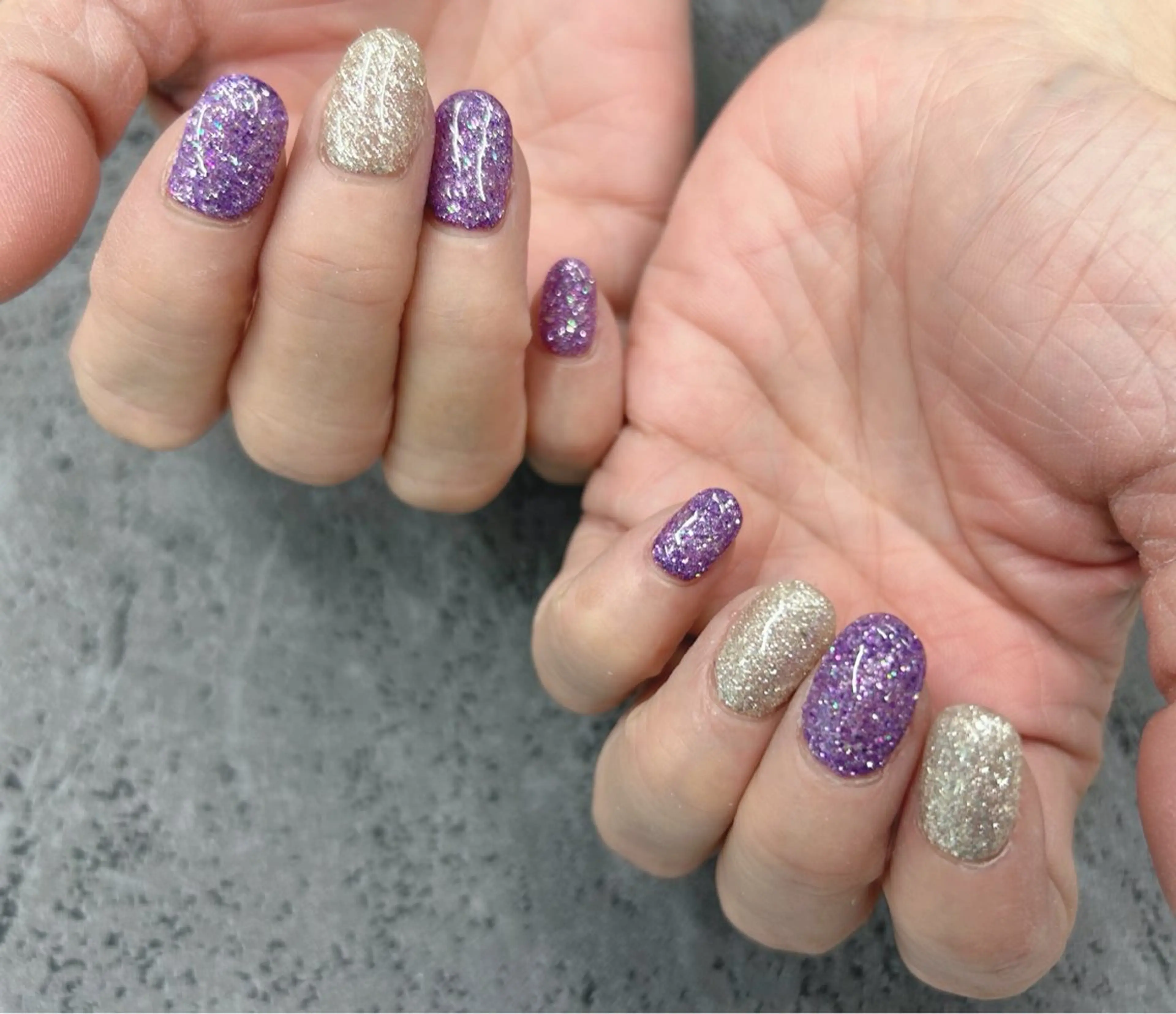 ネイル ラメ(グリッター) ハンドネイル Nail Salon agré所属・agré ネイルサロン アグレのネイルデザイン