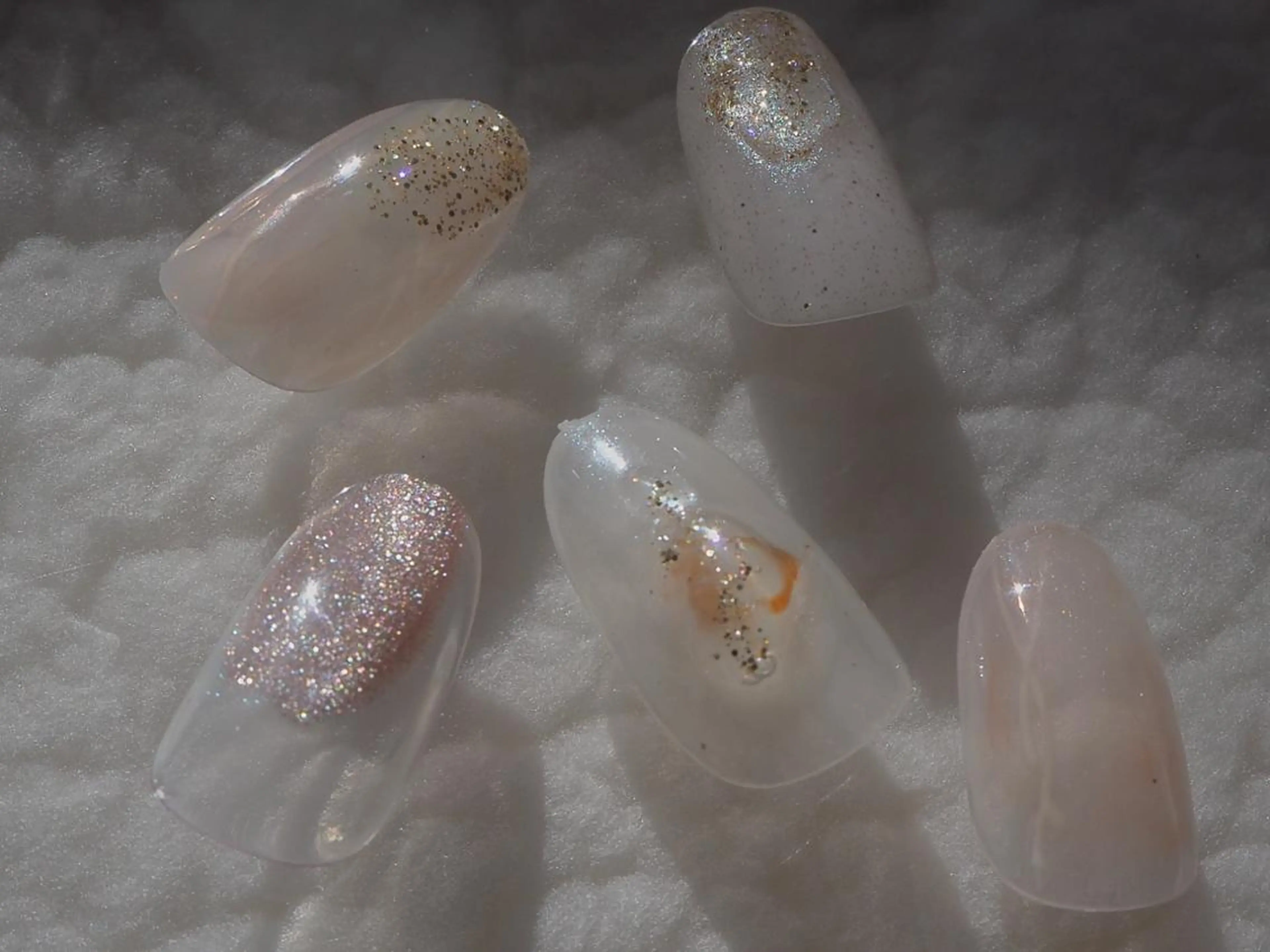 ネイル クリアネイル ジェルネイル ニュアンスネイル パラジェル tete nailstudioのネイルデザイン