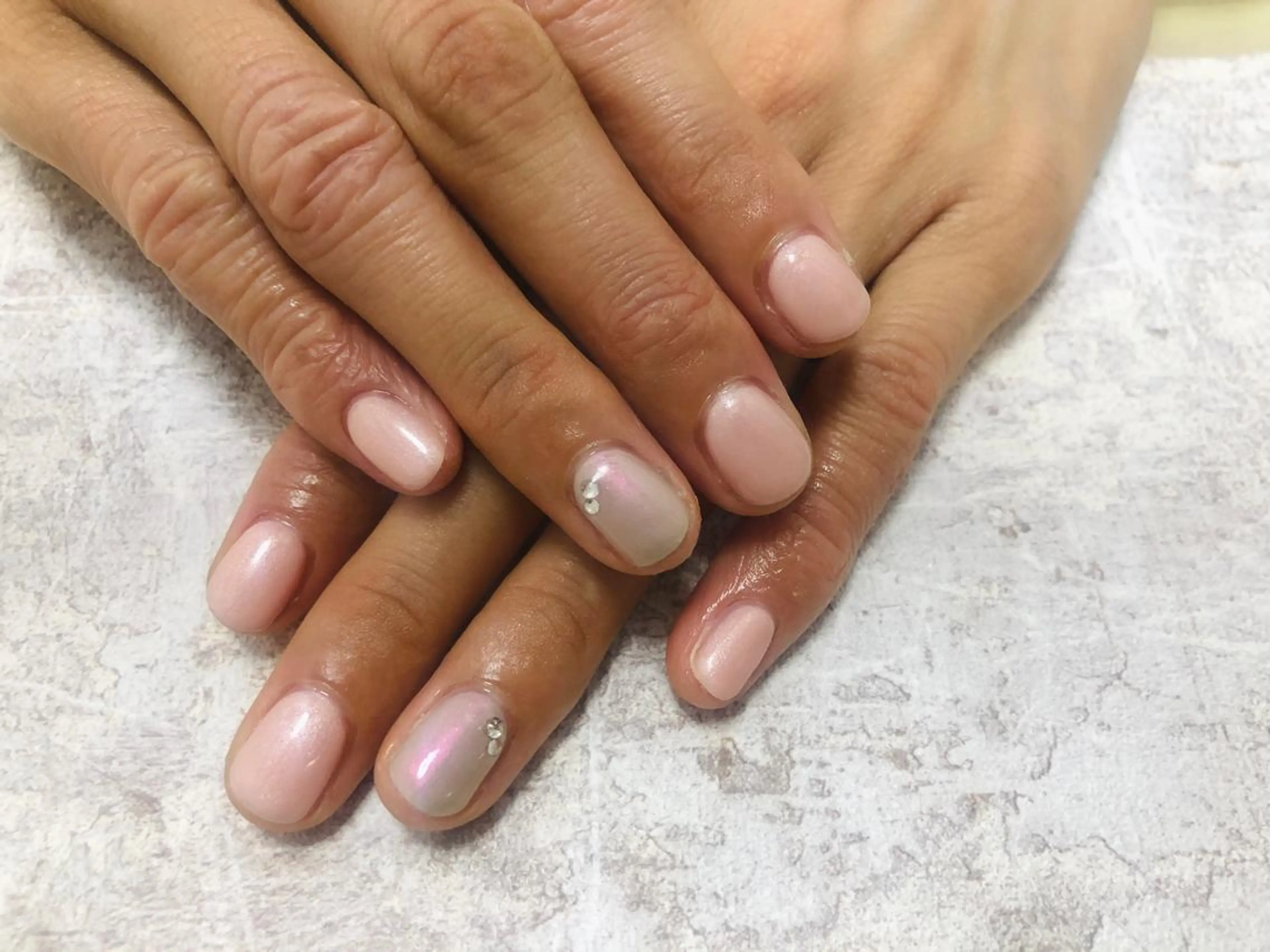 ネイル ピンク ハンドネイル Mogu nail 二子玉川のネイルデザイン